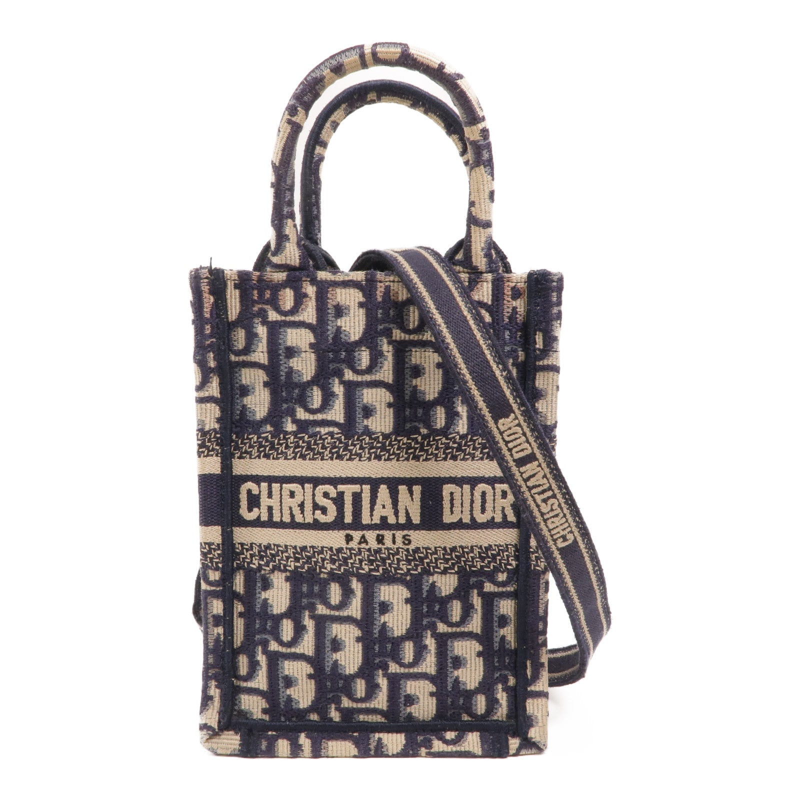 Dior 【激減優惠】帆布Book Tote Vertical Mini手挽肩背兩用袋