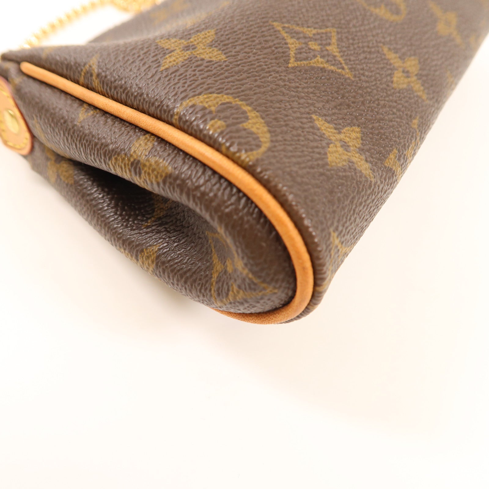 LOUIS VUITTON Monogram Eva金扣手挽肩背兩用袋棕色