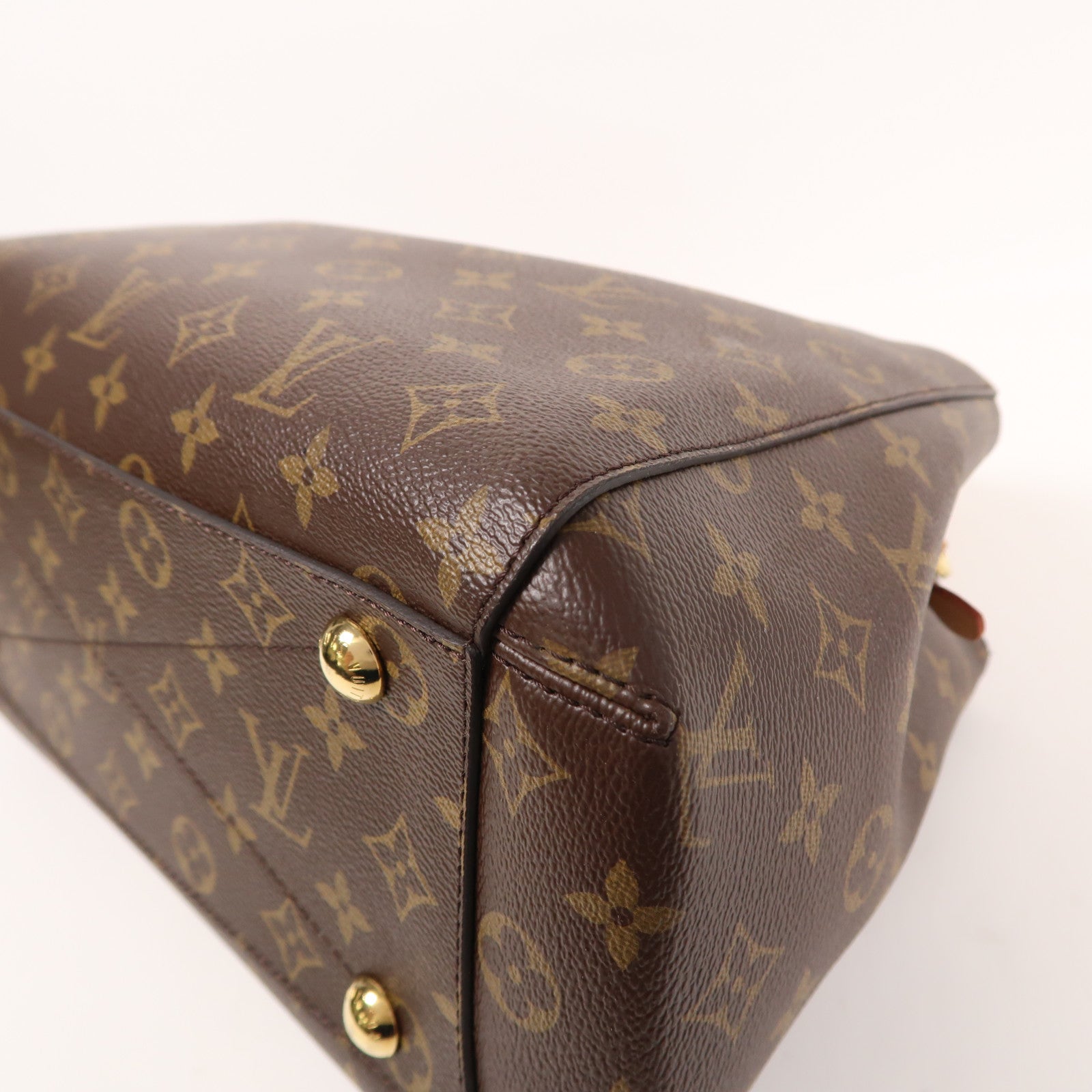 LOUIS VUITTON LV GHW Montaigne MM 2way Shoulder Handbag M41056 Monogram Brown