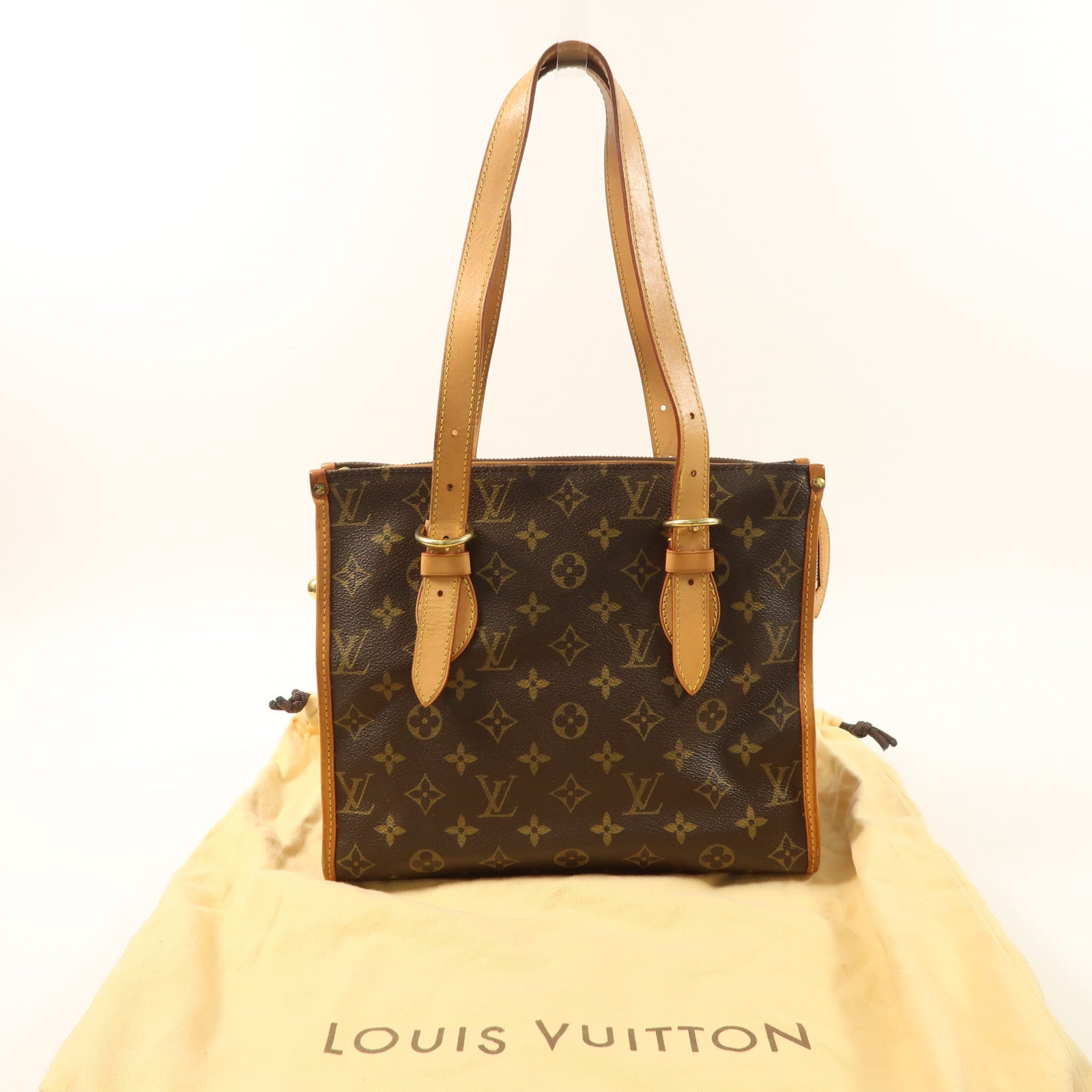 LOUIS VUITTON Monogram Popincourt Haut金扣肩背袋