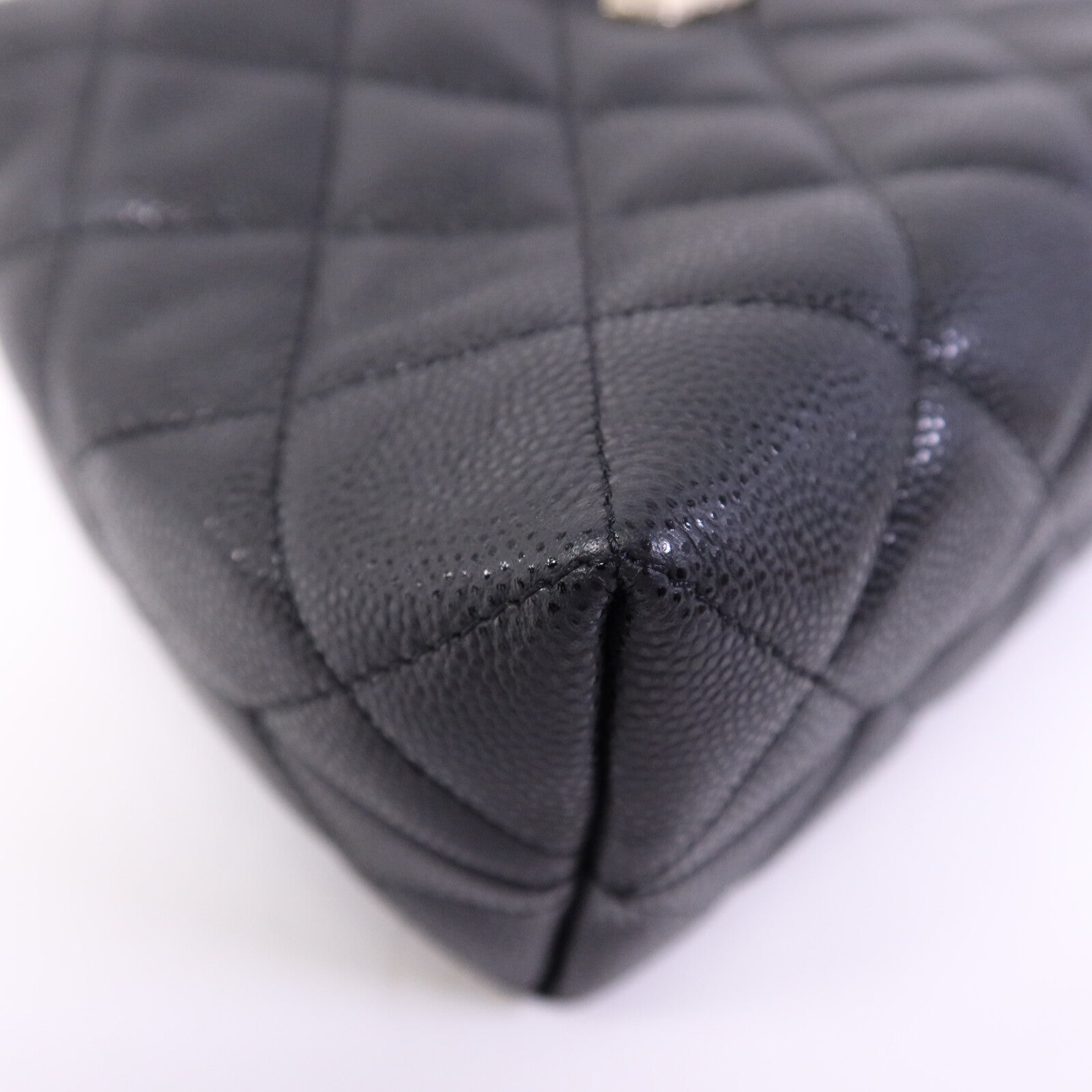 CHANEL 牛皮皮革Chain Shoulder Bag金扣鏈帶手挽肩背兩用袋