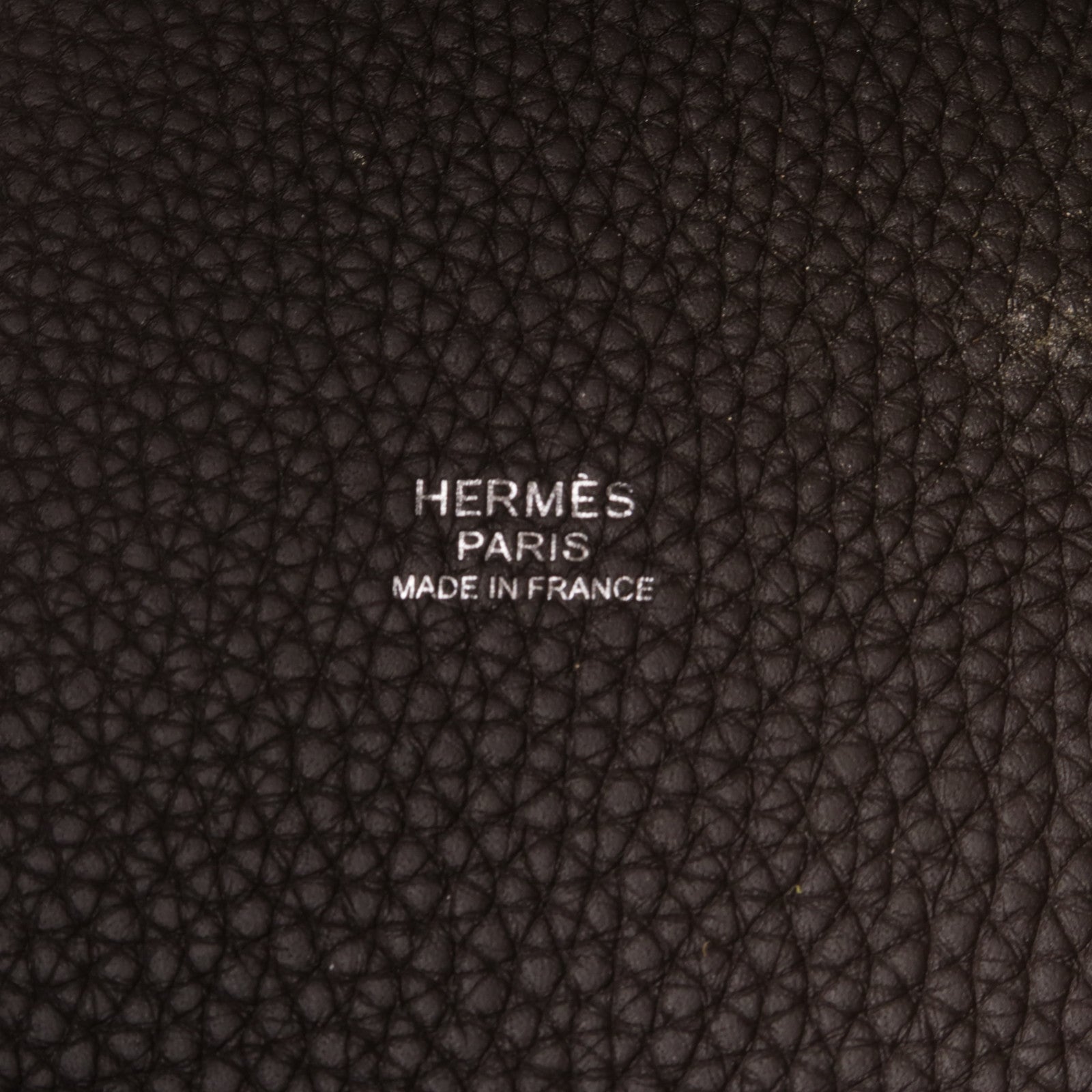 HERMES Clemence皮革Picotin PM手挽袋Macassar