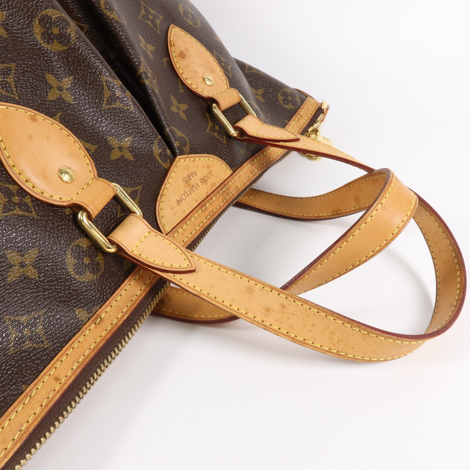 LOUIS VUITTON Monogram Palermo GM手挽肩背兩用袋棕色
