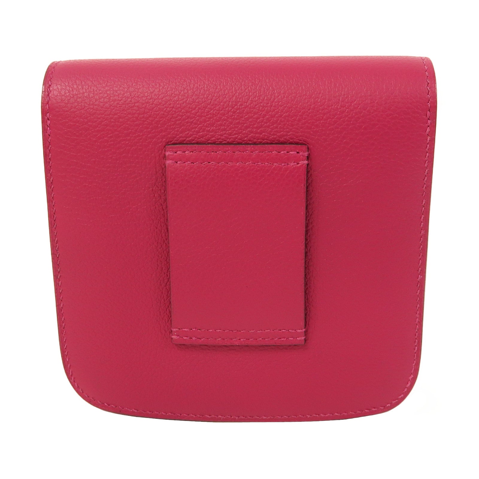 HERMES 【激減優惠】Evercolor皮革Wallet 2002銀扣錢包紫色