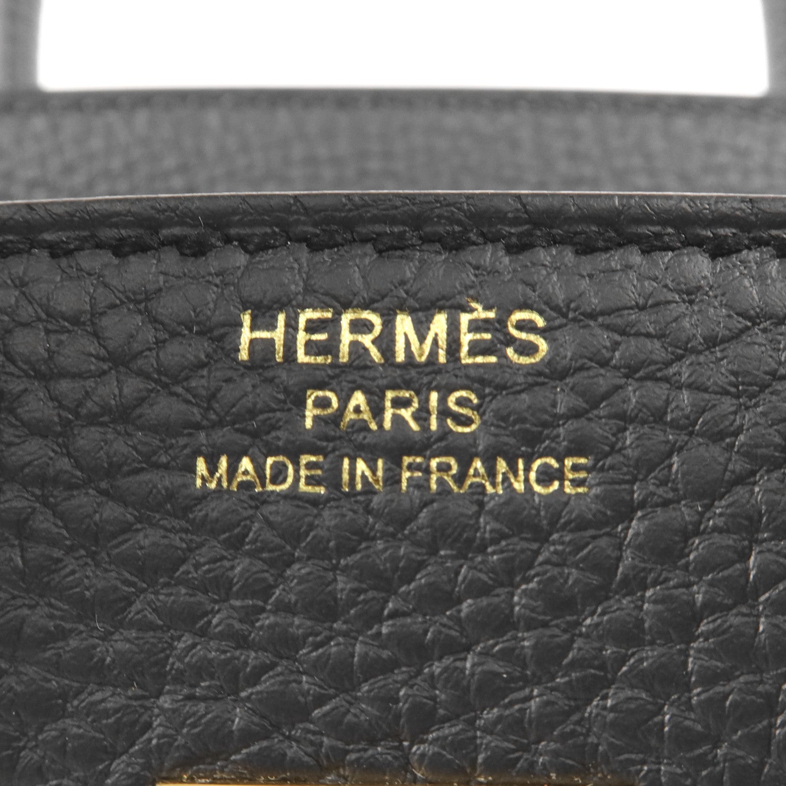 HERMES Togo皮革Birkin 25金扣手挽袋Plomb