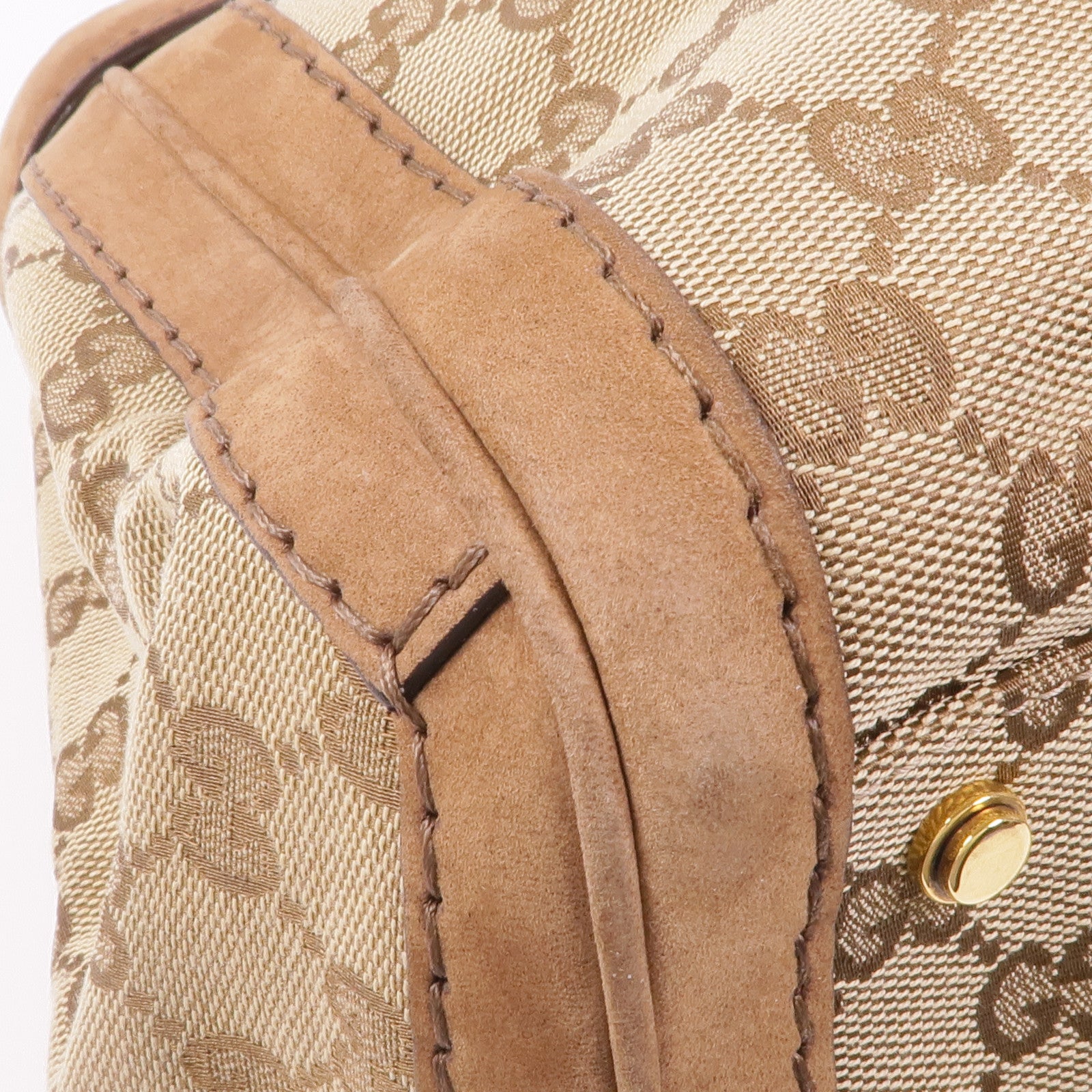 GUCCI 帆布Hand Bag金扣手挽袋