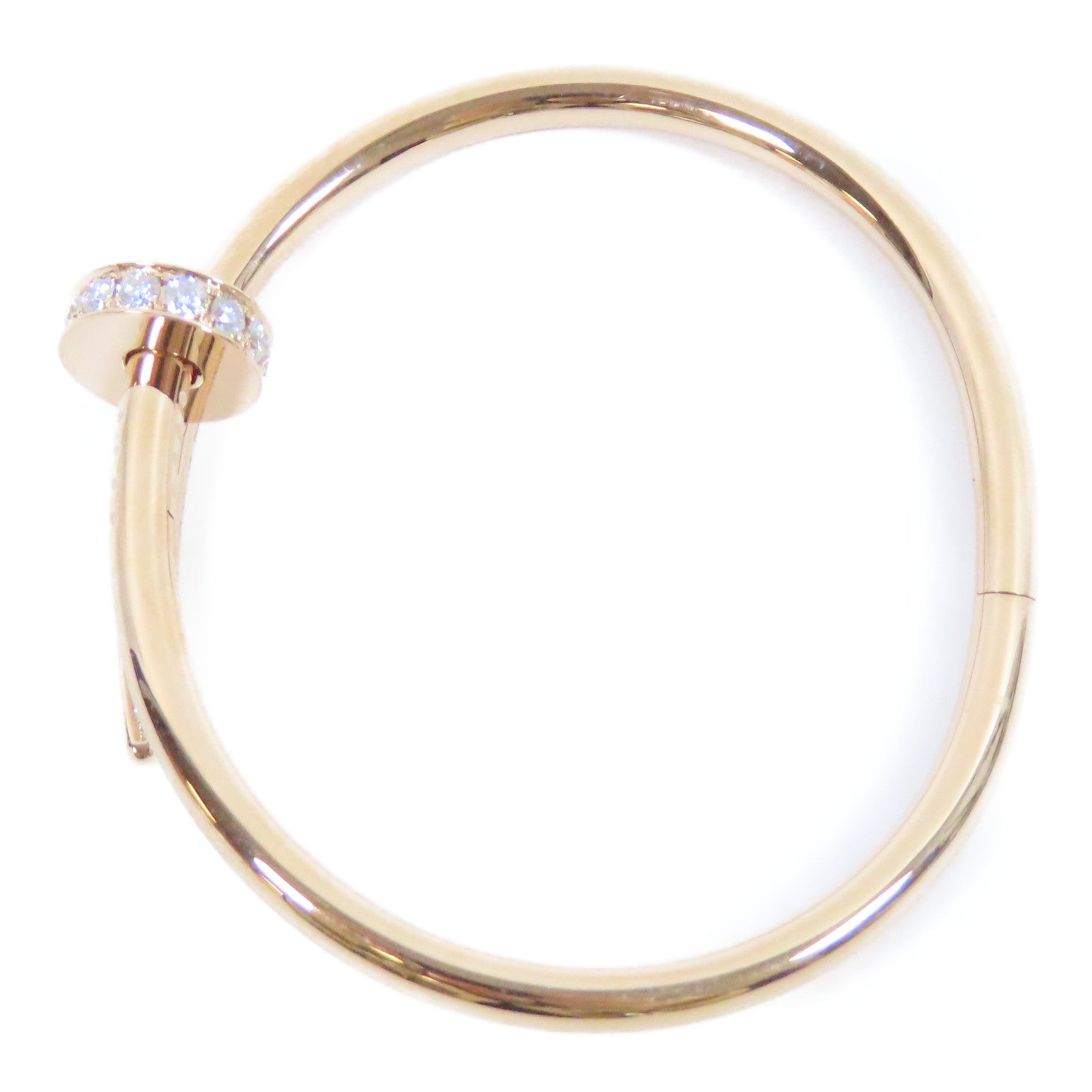 CARTIER 【激減優惠】18K玫瑰金Juste Un Clou Bracelet鑽石手鐲Cartier#15