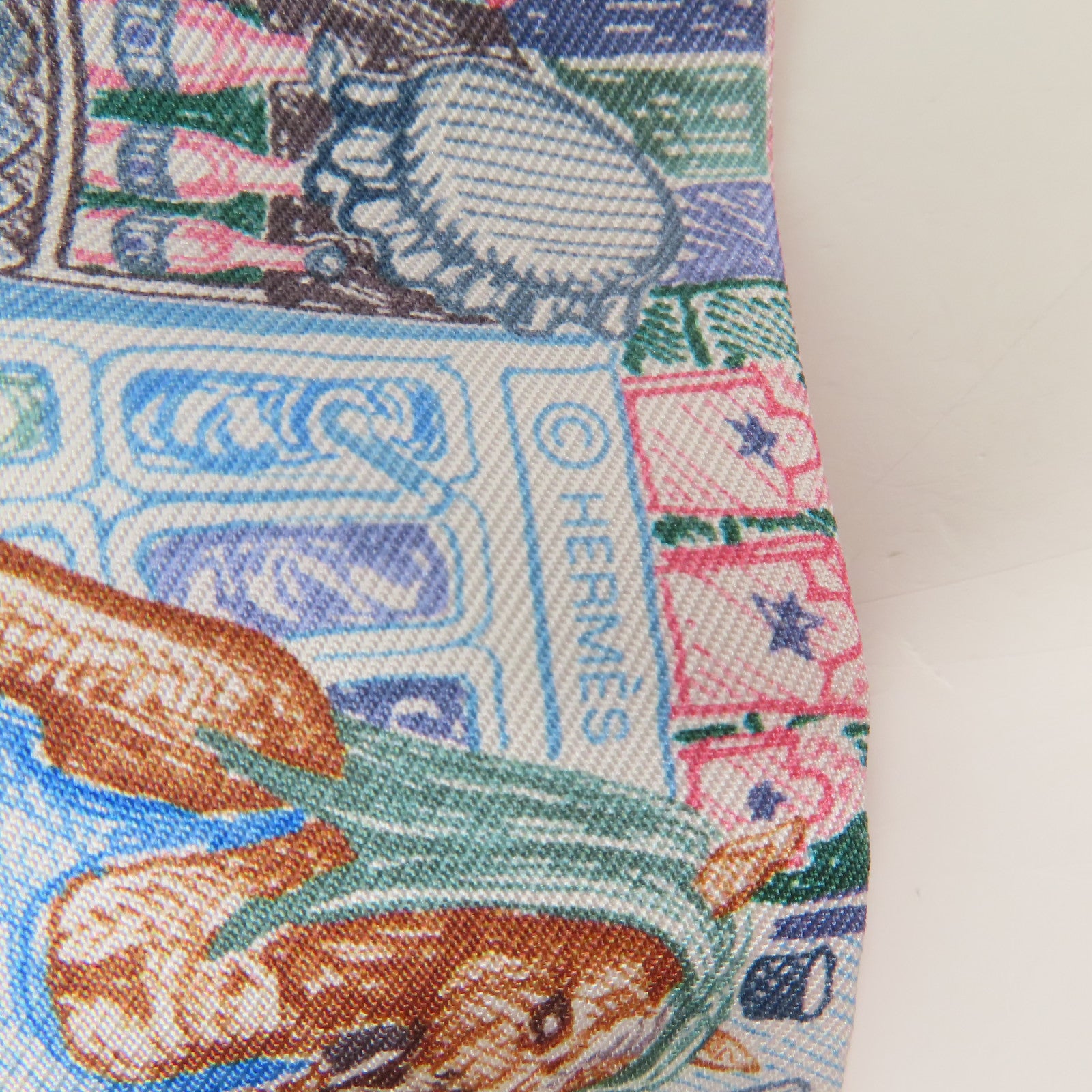 HERMES 絲質Twilly絲巾