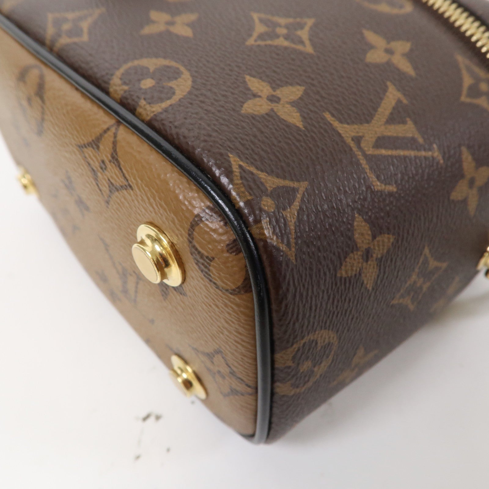 LOUIS VUITTON Monogram Vanity PM手挽肩背兩用袋啡色
