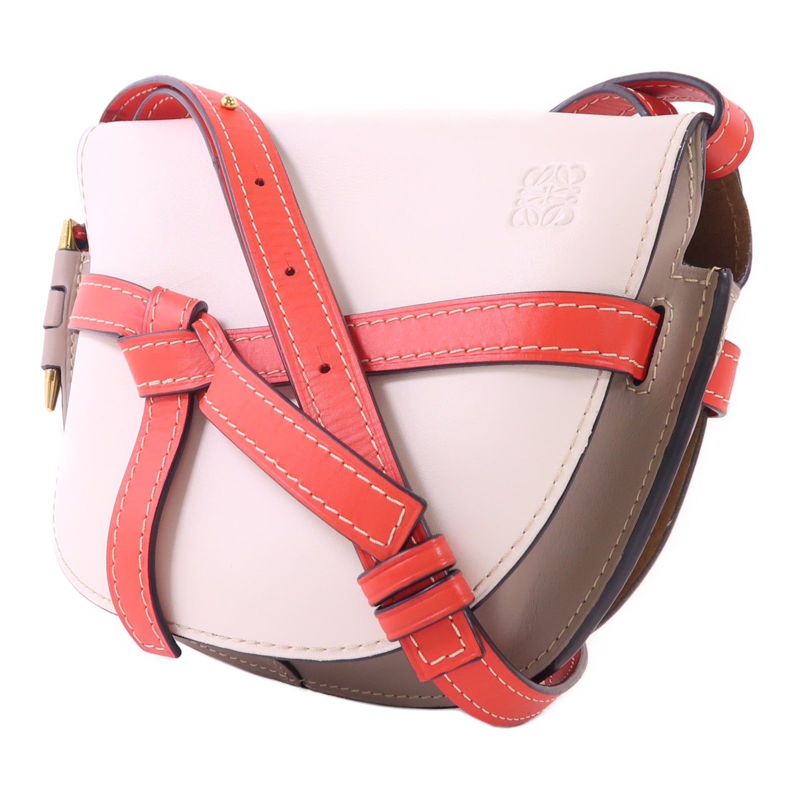 LOEWE 牛皮皮革Gate Small金扣肩背袋