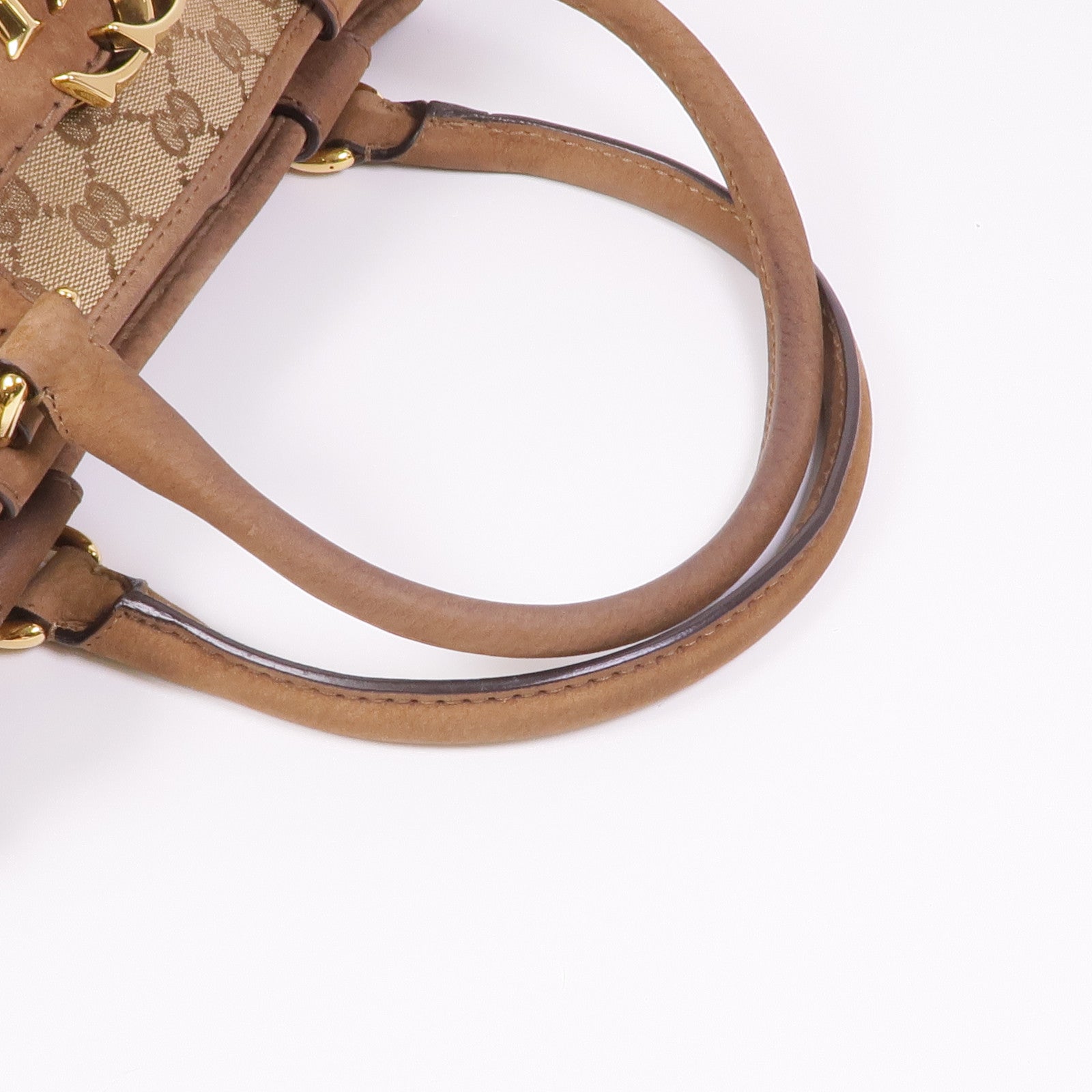 GUCCI 帆布Hand Bag金扣手挽袋