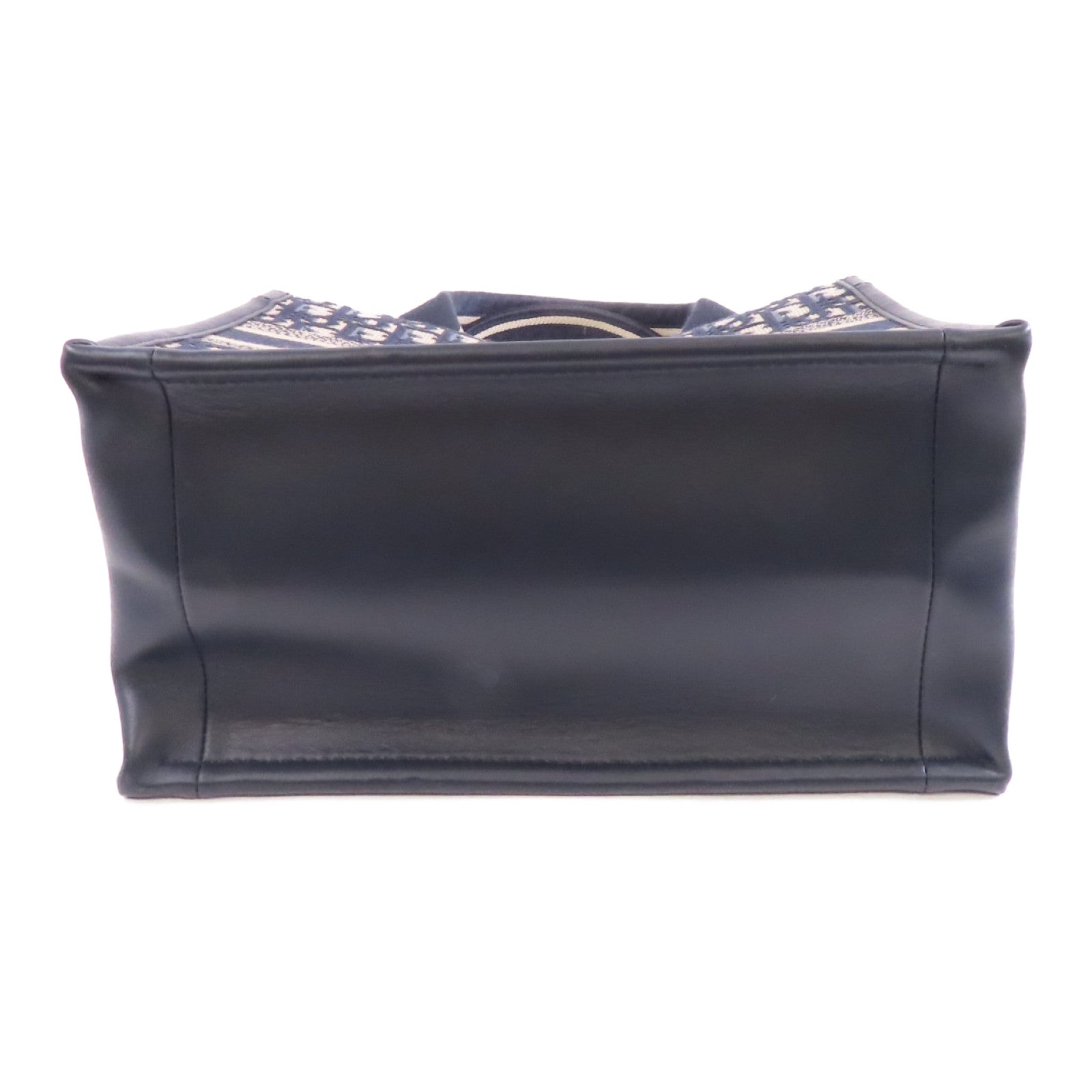 Dior 帆布2way Shoulder Bag金扣手挽肩背兩用袋深藍色/米色