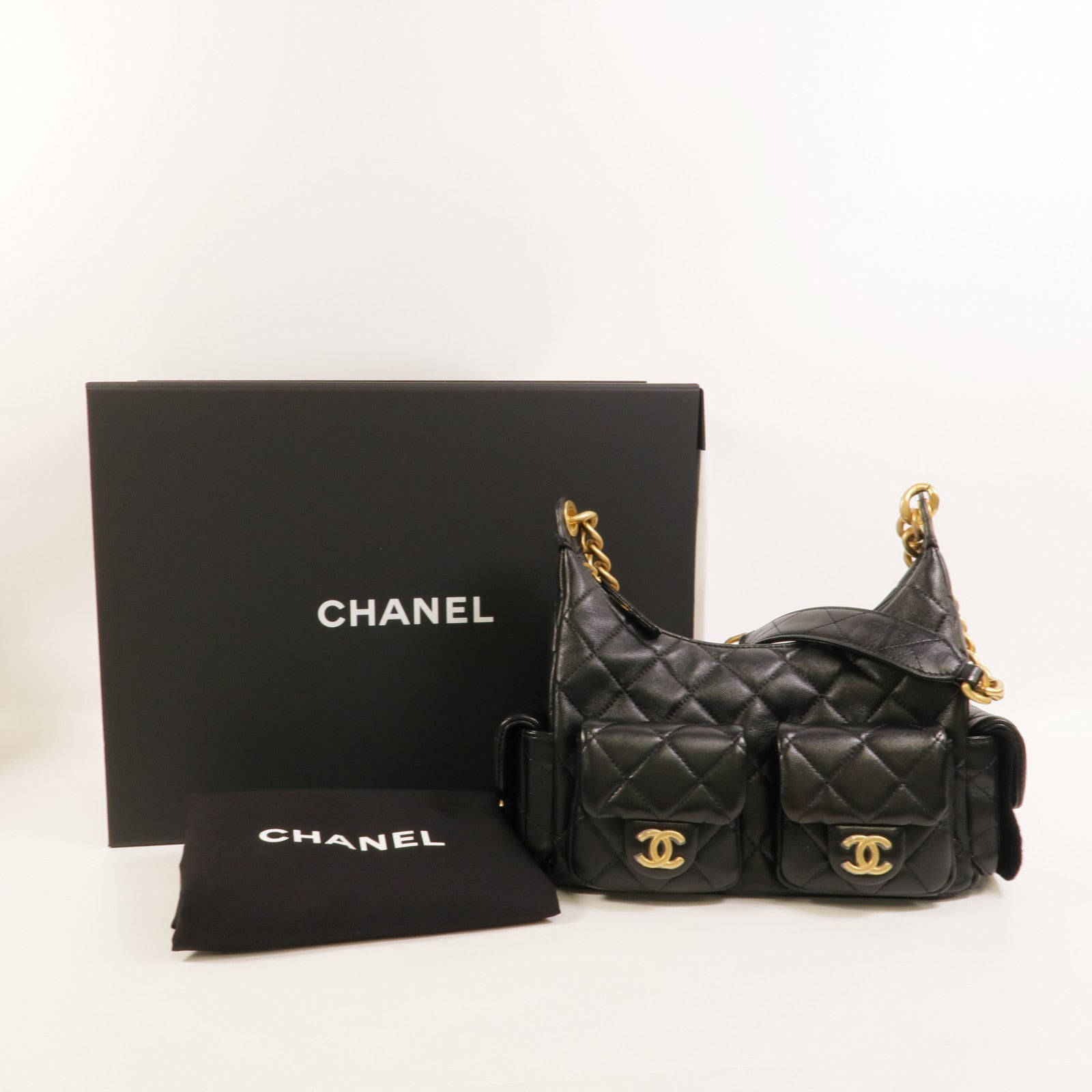 CHANEL 羊皮皮革25C Hobo肩背袋