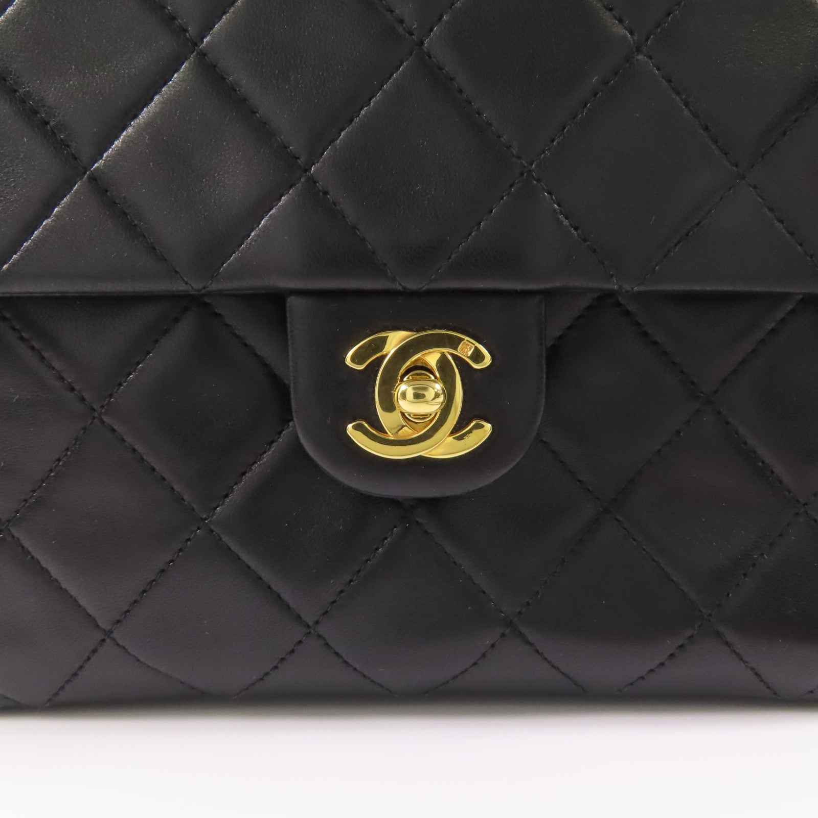 CHANEL 羊皮皮革Chain Shoulder Bag金扣鏈帶肩背袋