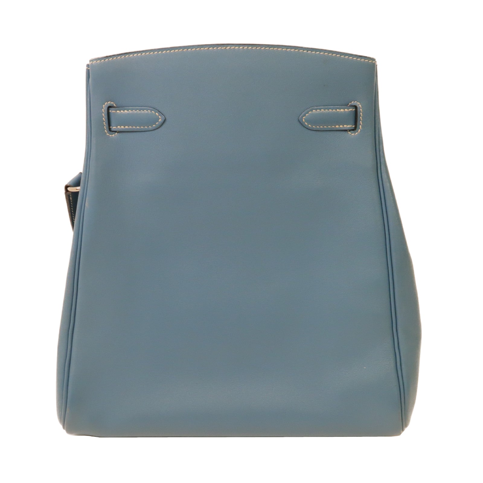 HERMES 【激減優惠】Swift皮革Kelly Sport銀扣肩背袋Bleu Jean牛仔藍色