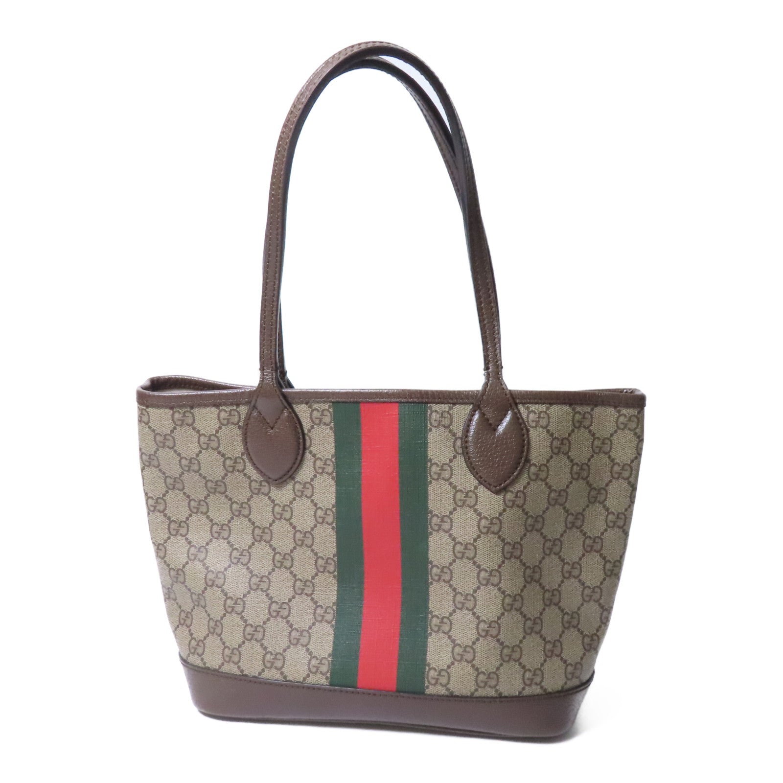 GUCCI 【激減優惠】塗層帆布Tote Bag手挽袋啡色