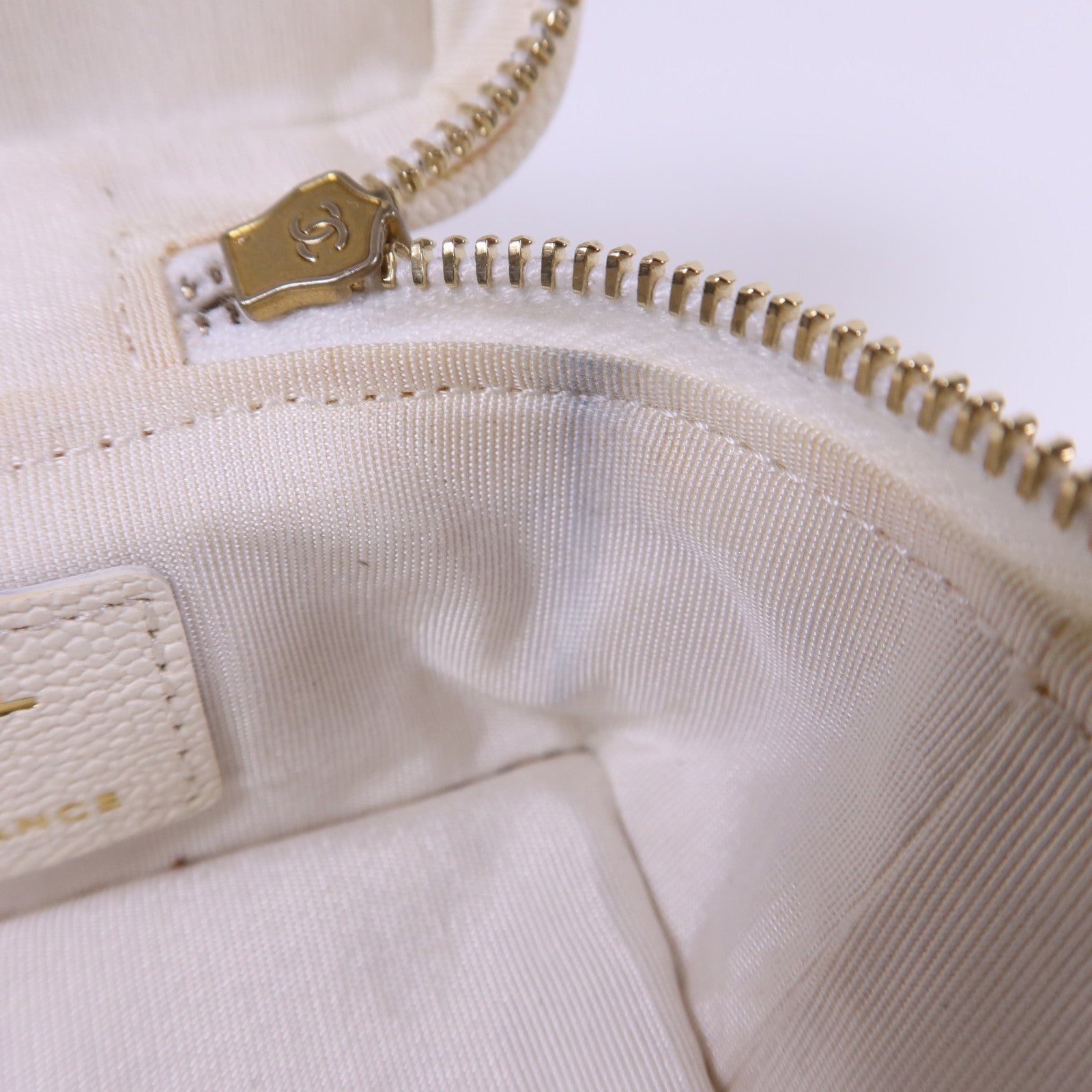 CHANEL 牛皮皮革Mini Chain Shoulder金扣手挽肩背兩用袋