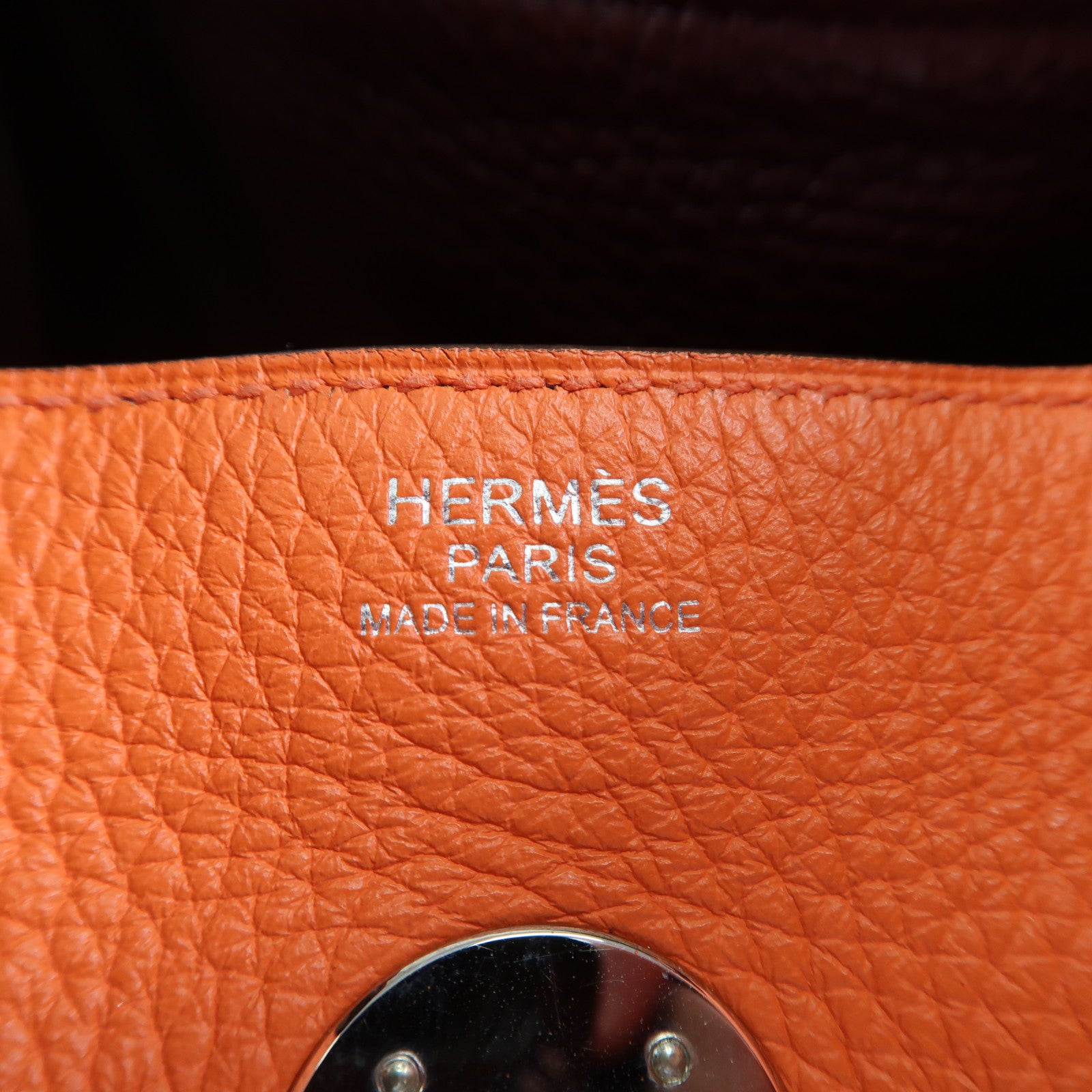 HERMES Clemence皮革Lindy 30銀扣手挽肩背兩用袋