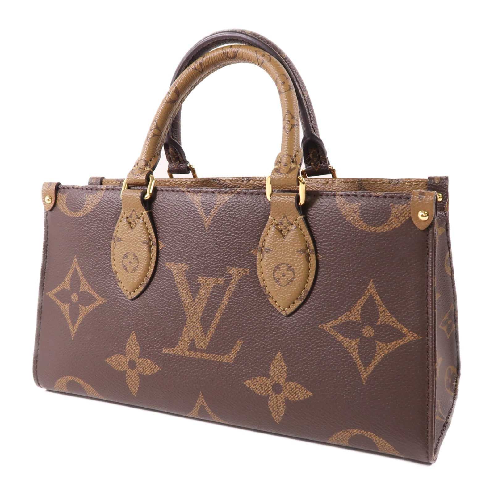 LOUIS VUITTON Monogram Giant Reverse On The Go East West金扣手挽肩背兩用袋