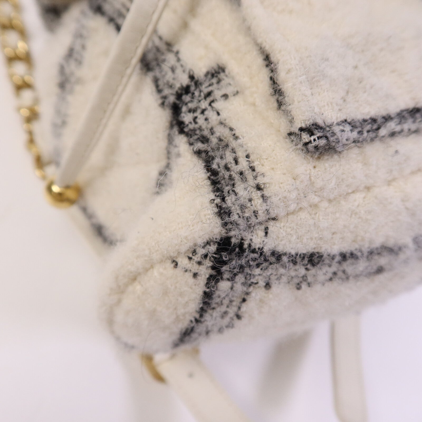 CHANEL 【激減優惠】Tweed 22K Duma金扣鏈帶背包