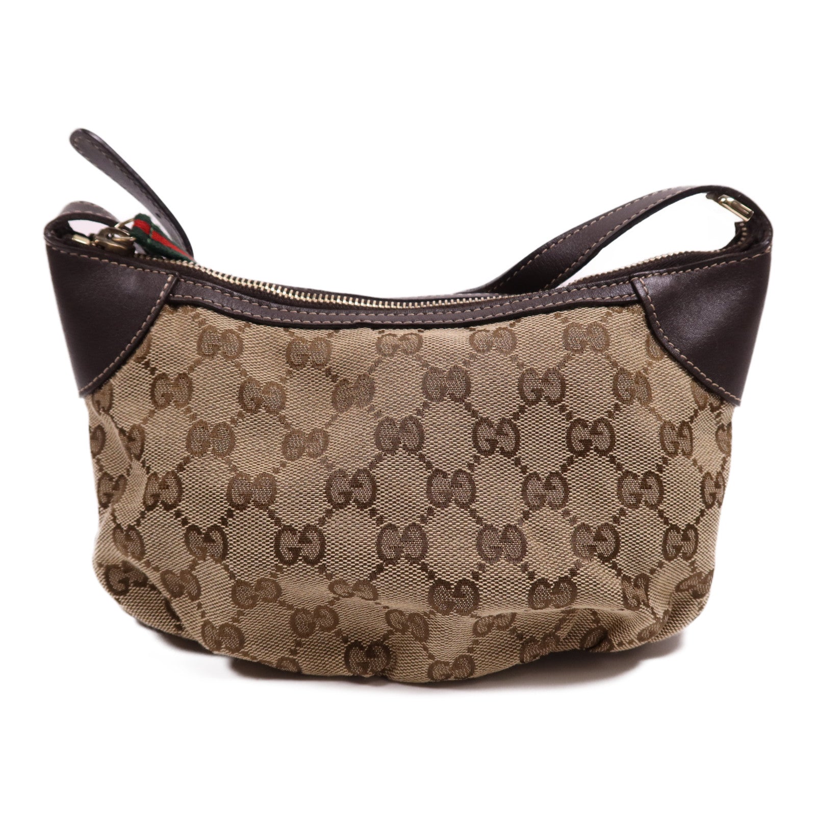 GUCCI 帆布Shoulder Pouch金扣肩背袋