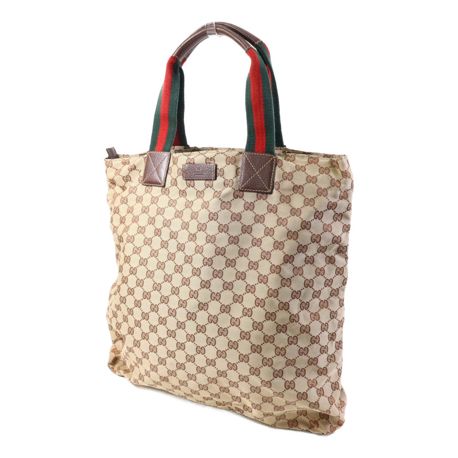 GUCCI 【激減優惠】帆布Tote Bag銀扣手挽袋
