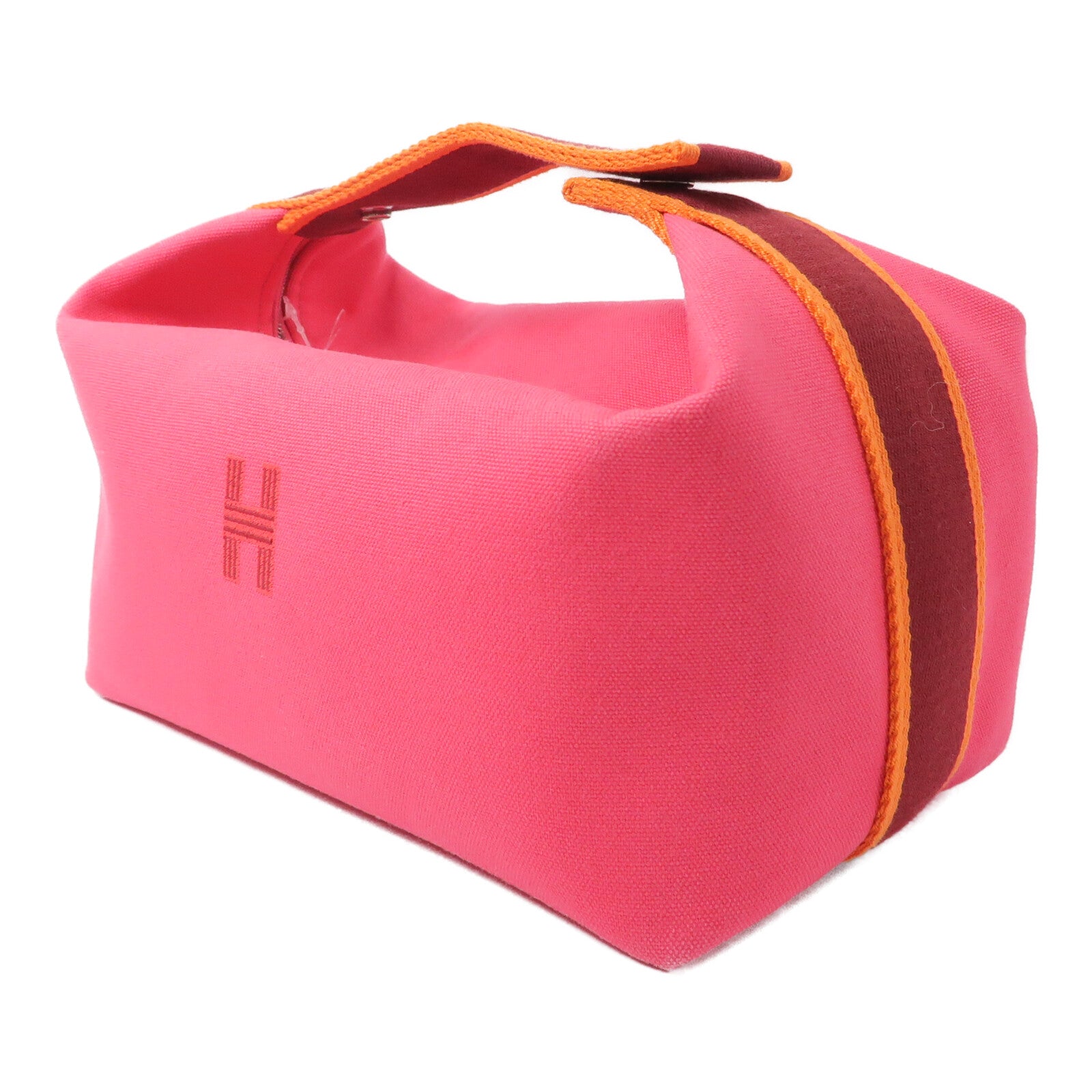 HERMES 帆布Bride A Brac GM手挽袋Hibiscus