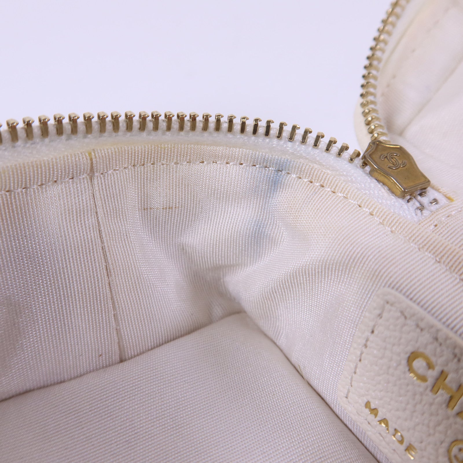 CHANEL 牛皮皮革Mini Chain Shoulder金扣手挽肩背兩用袋