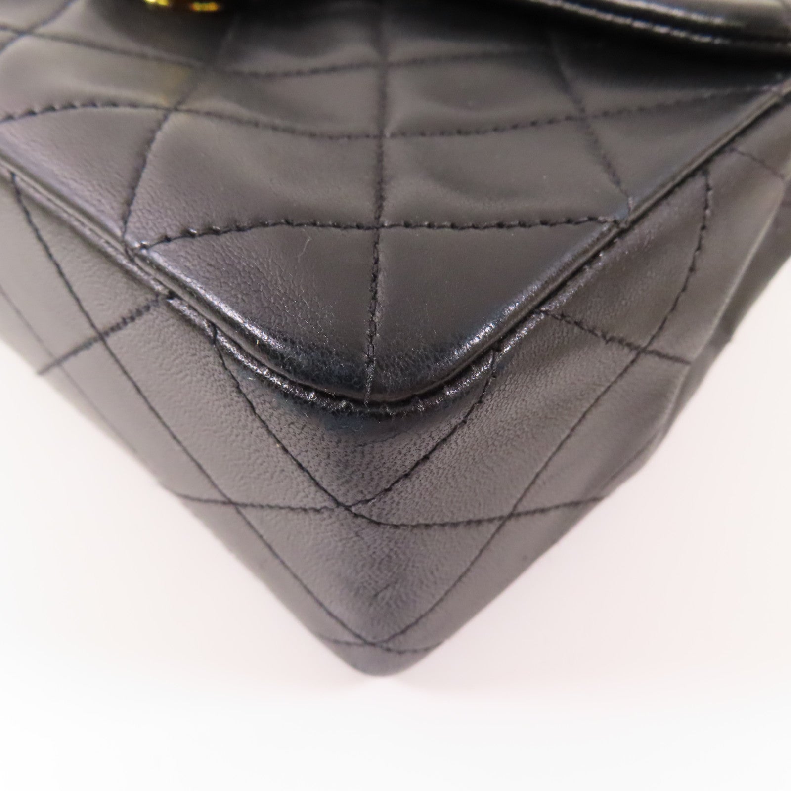 CHANEL 羊皮皮革Chain Shoulder Bag金扣鏈帶肩背袋