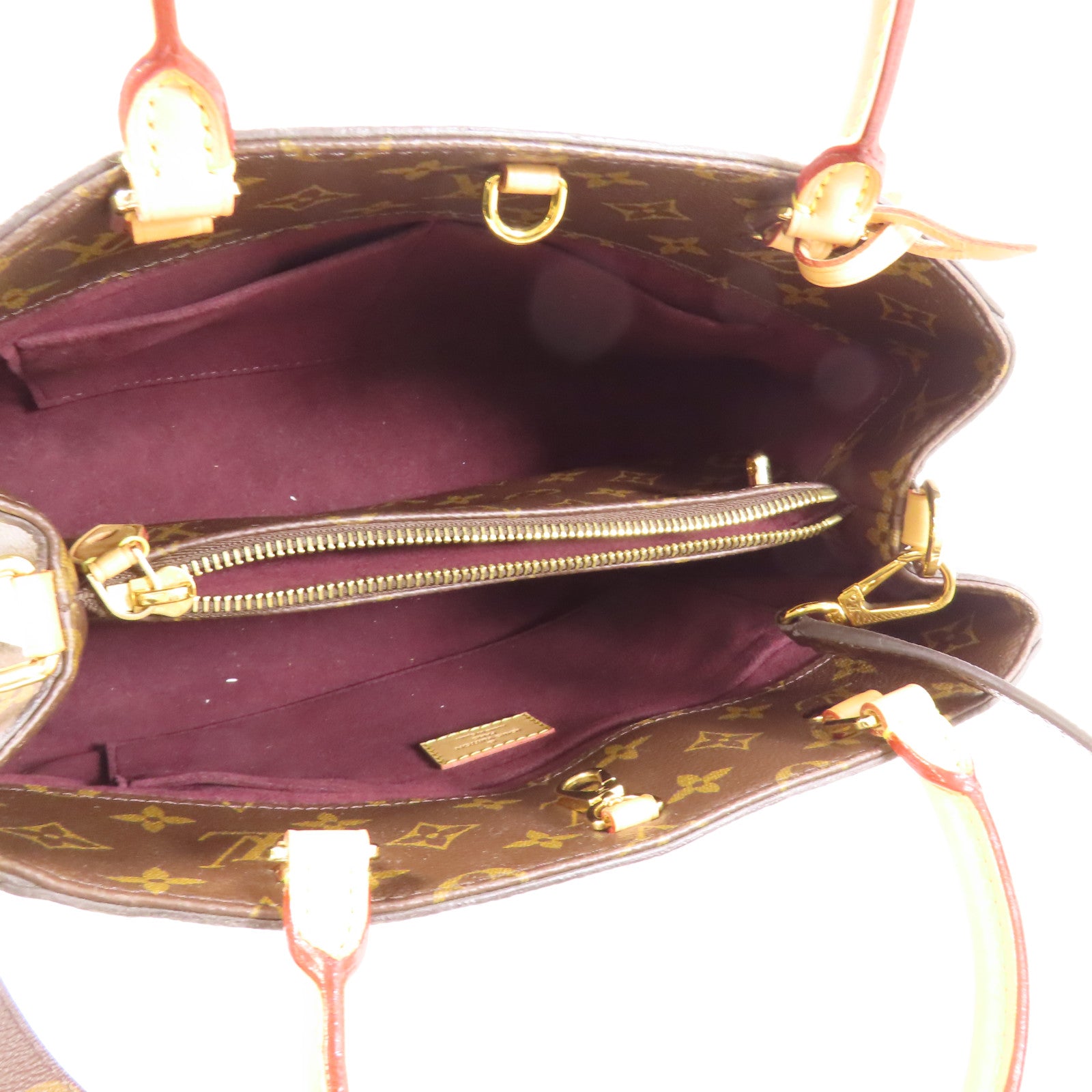 LOUIS VUITTON Monogram Montaigne MM金扣手挽肩背兩用袋