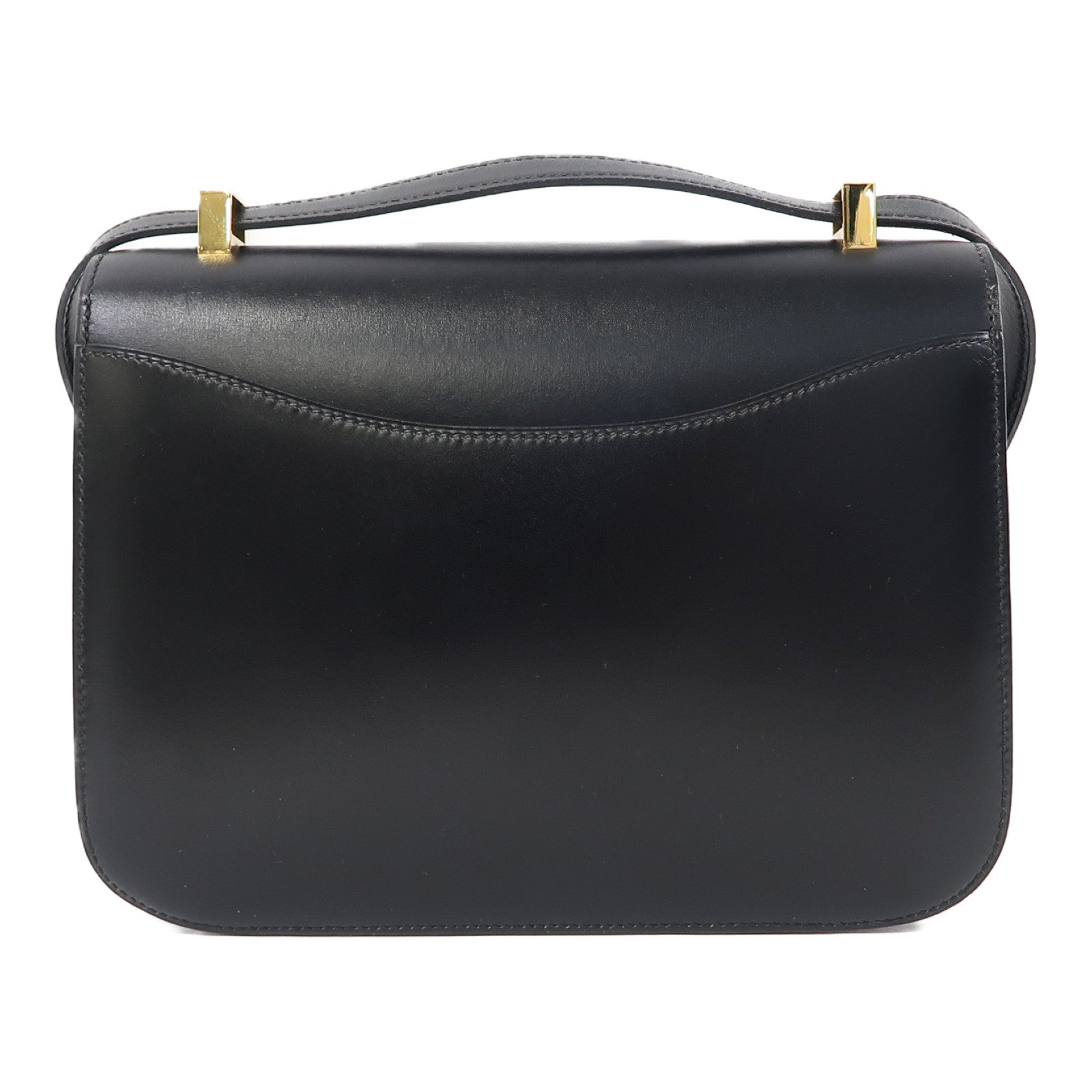 HERMES 衣装袋 HERMES Box Calf皮革Constance 23金扣肩背袋黑色– Brand Off
