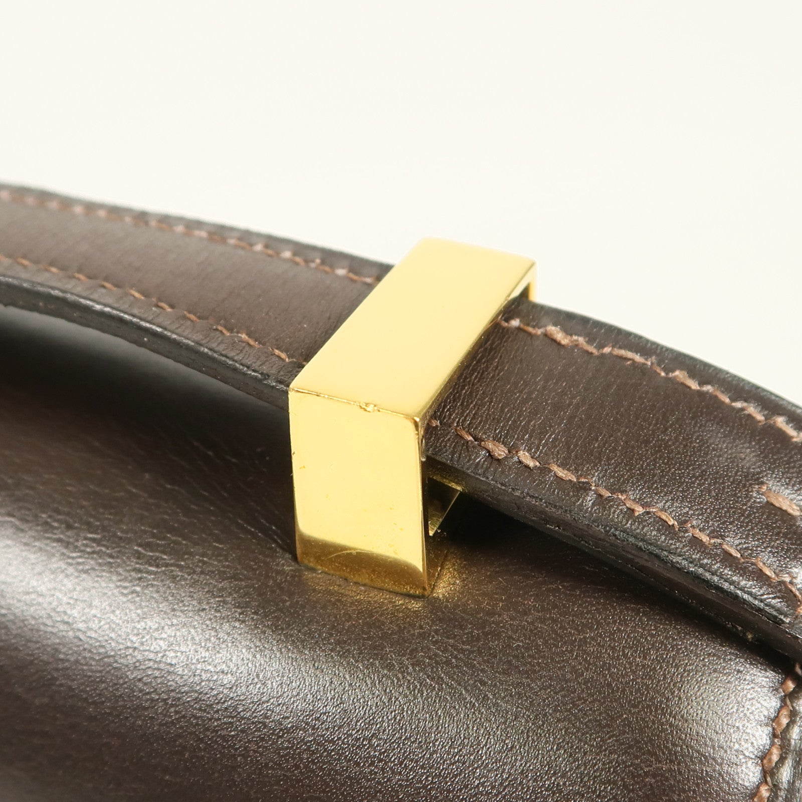 HERMES Box Calf皮革Constance 23金扣肩背袋