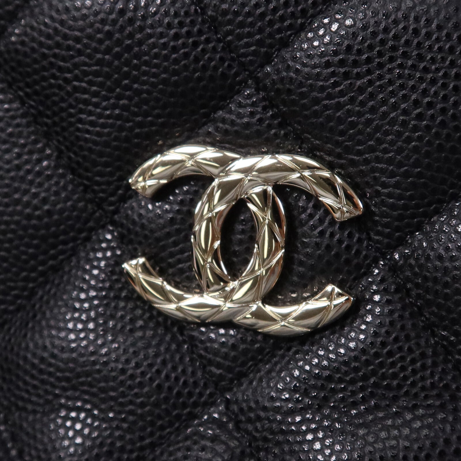 CHANEL 牛皮皮革Chain Shoulder Bag金扣鏈帶手挽肩背兩用袋