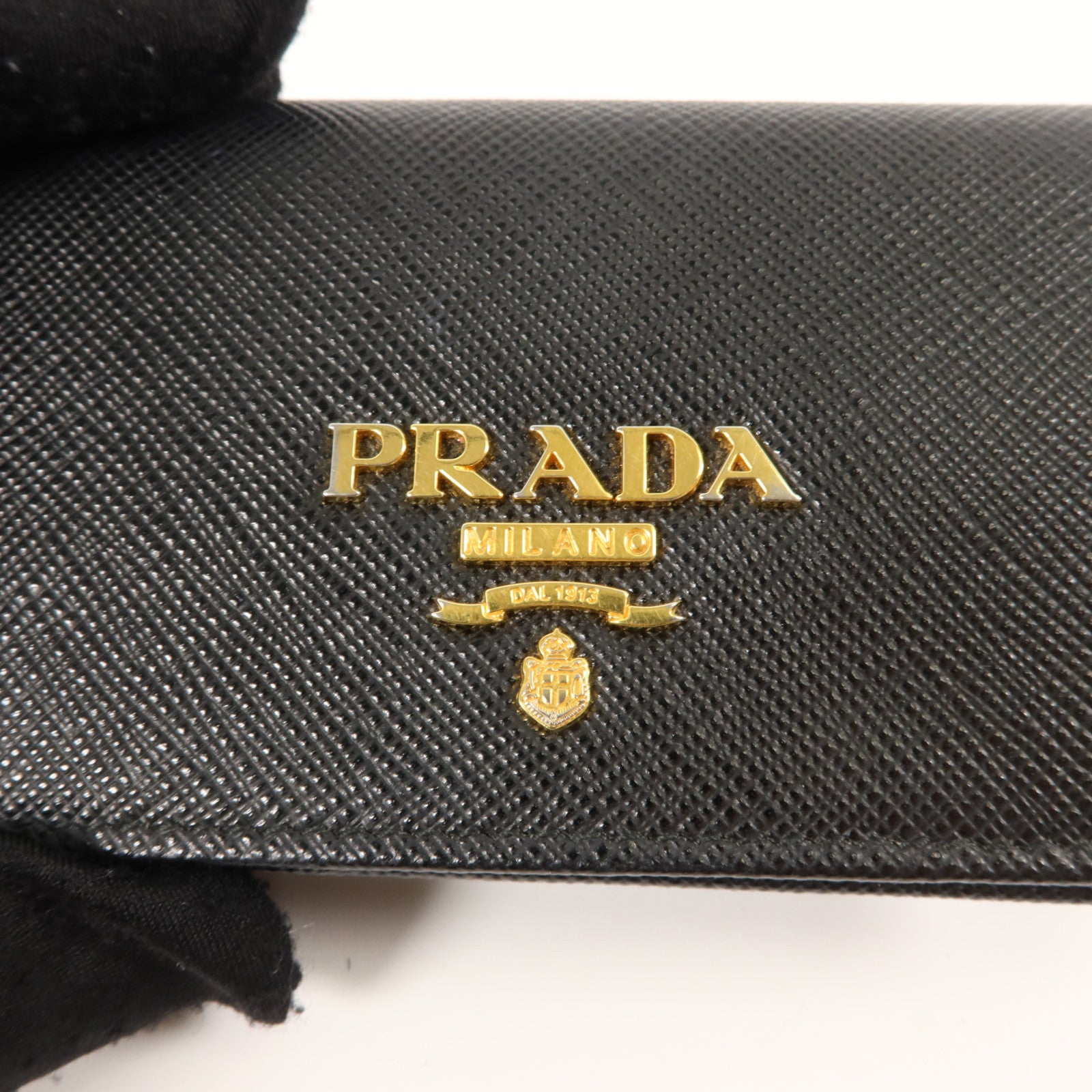 PRADA Saffiano皮革Card case金扣卡片套