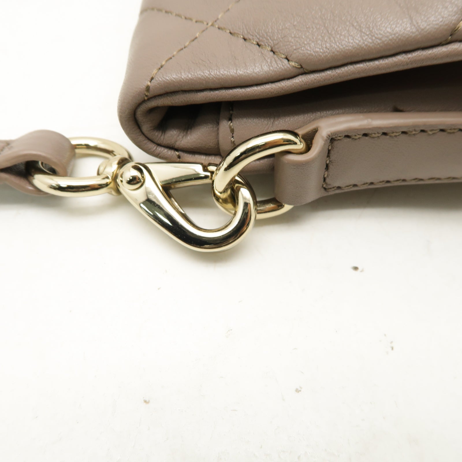 Kate Spade 牛皮皮革Shoulder Bag金扣肩背袋灰色