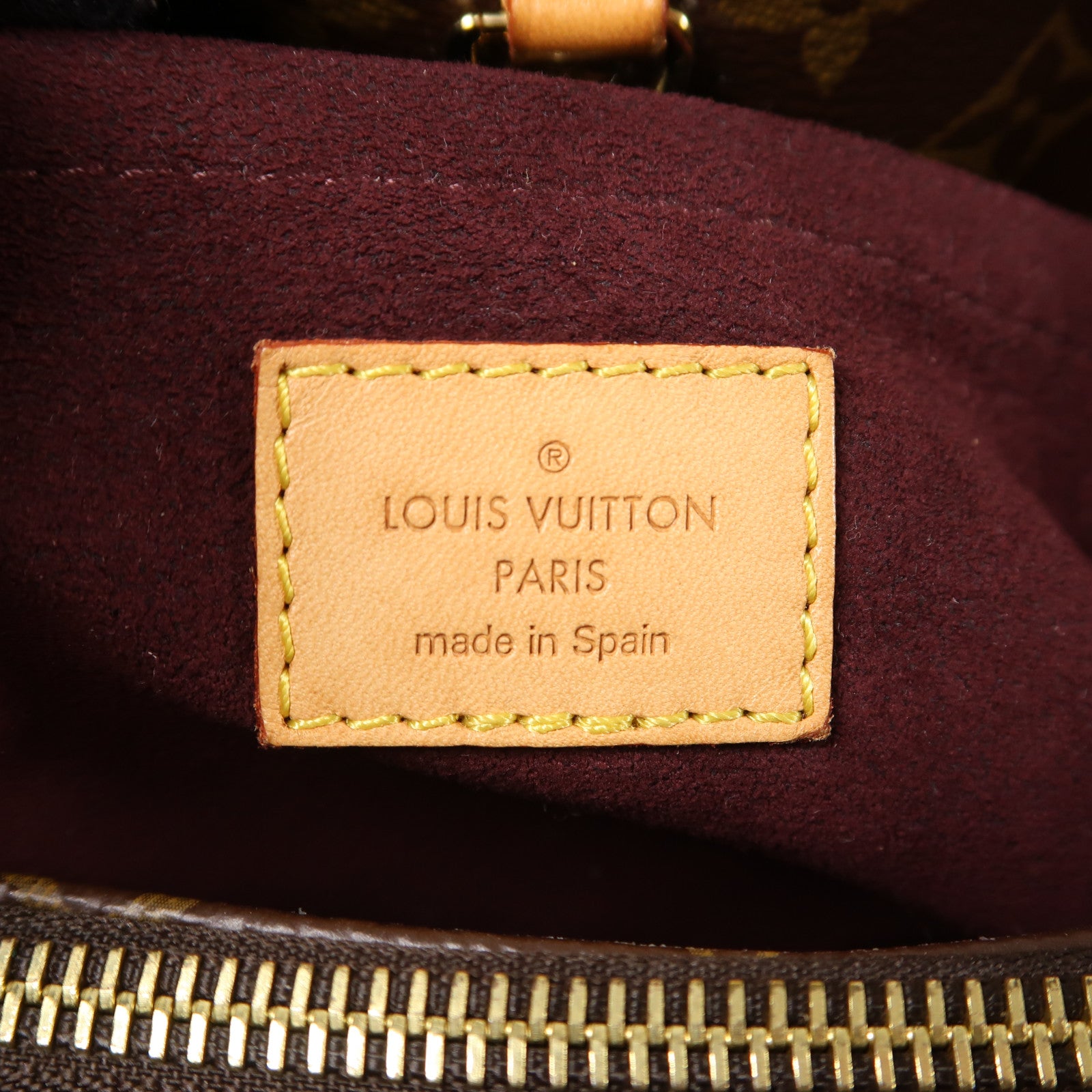 LOUIS VUITTON LV GHW Montaigne MM 2way Shoulder Handbag M41056 Monogram Brown