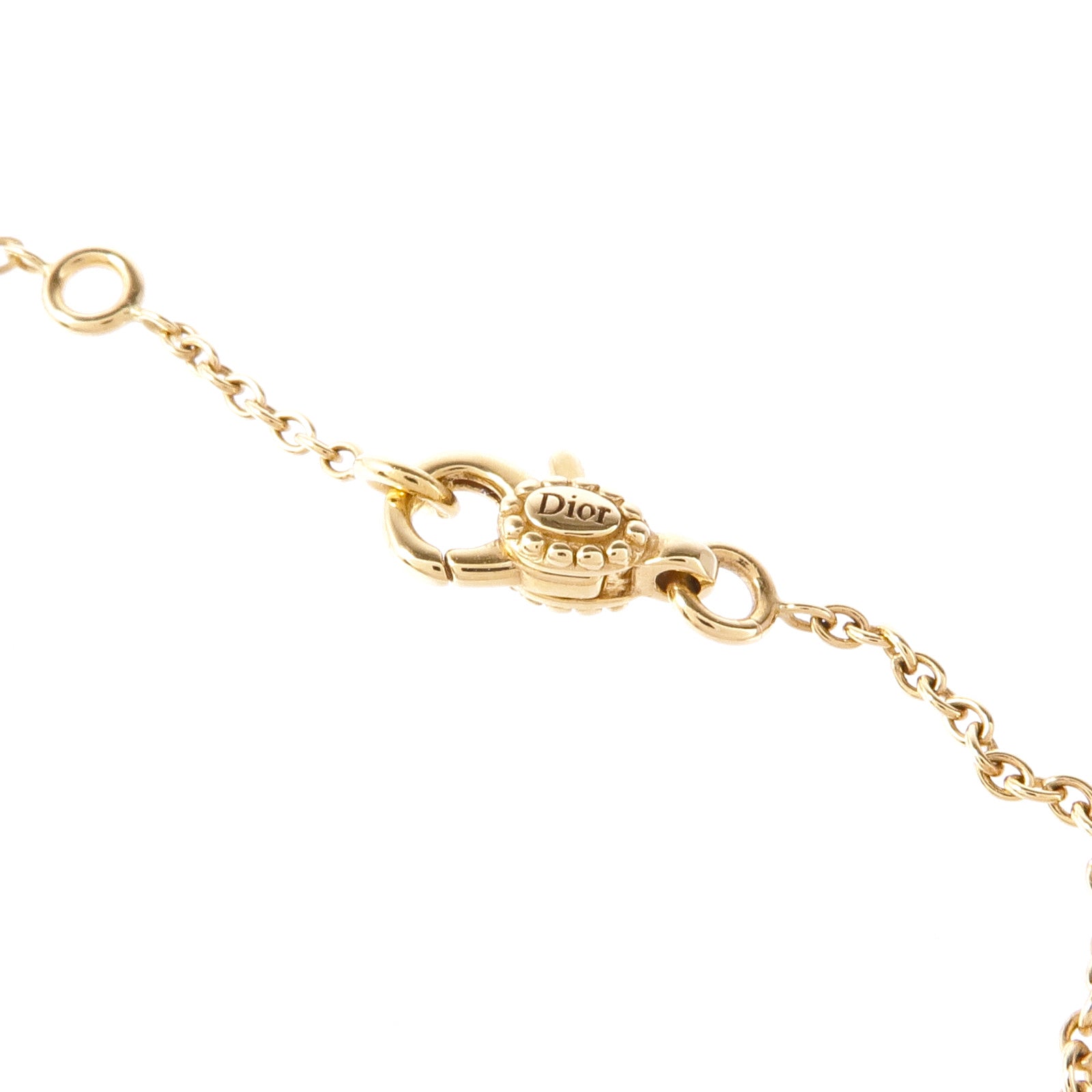 Dior 18K玫瑰金/青金石Rose De Vents鑽石手鏈