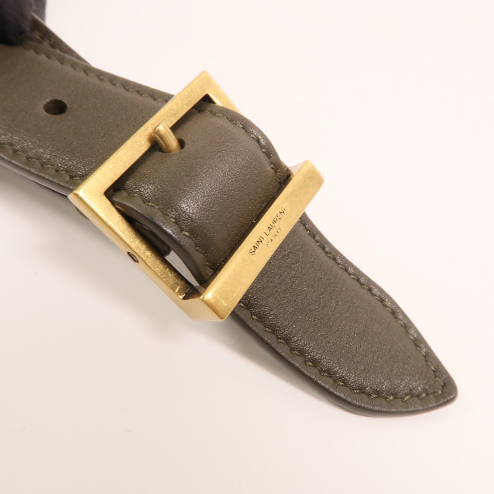 SAINT LAURENT 牛皮皮革Hobo Small金扣手挽袋