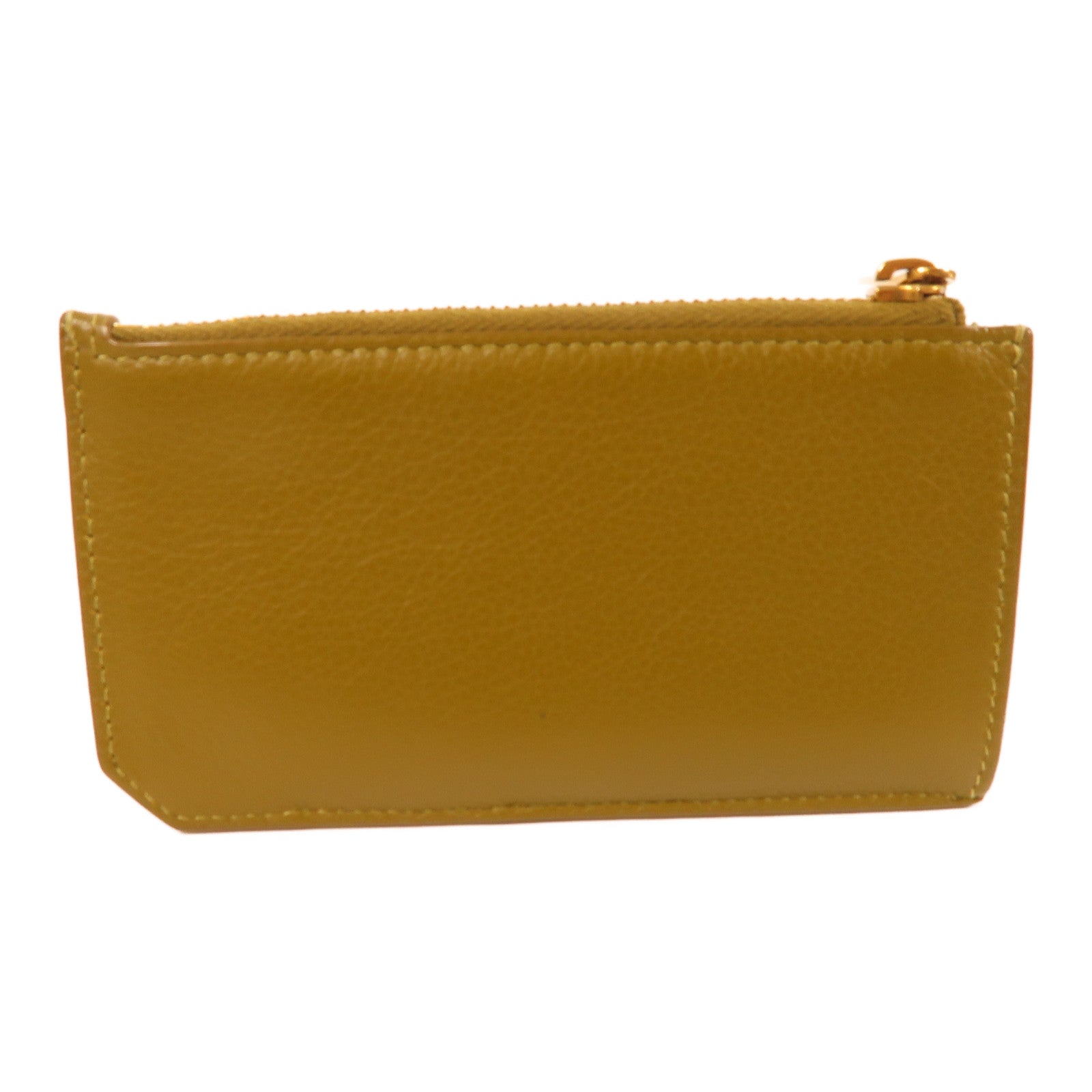 YVES SAINT LAURENT 牛皮皮革Card Case金扣卡片套