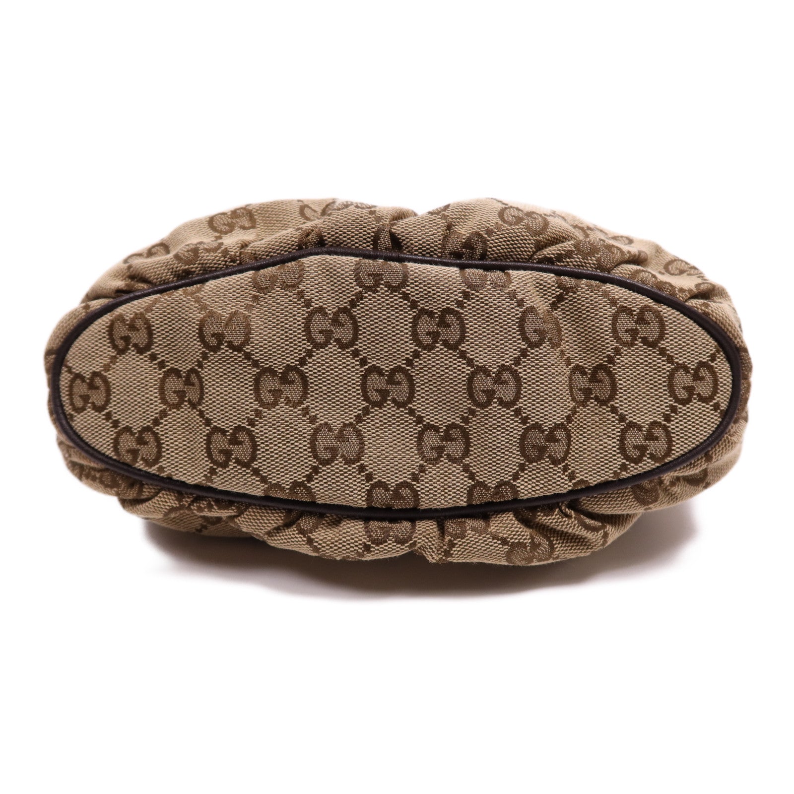 GUCCI 帆布Shoulder Pouch金扣肩背袋