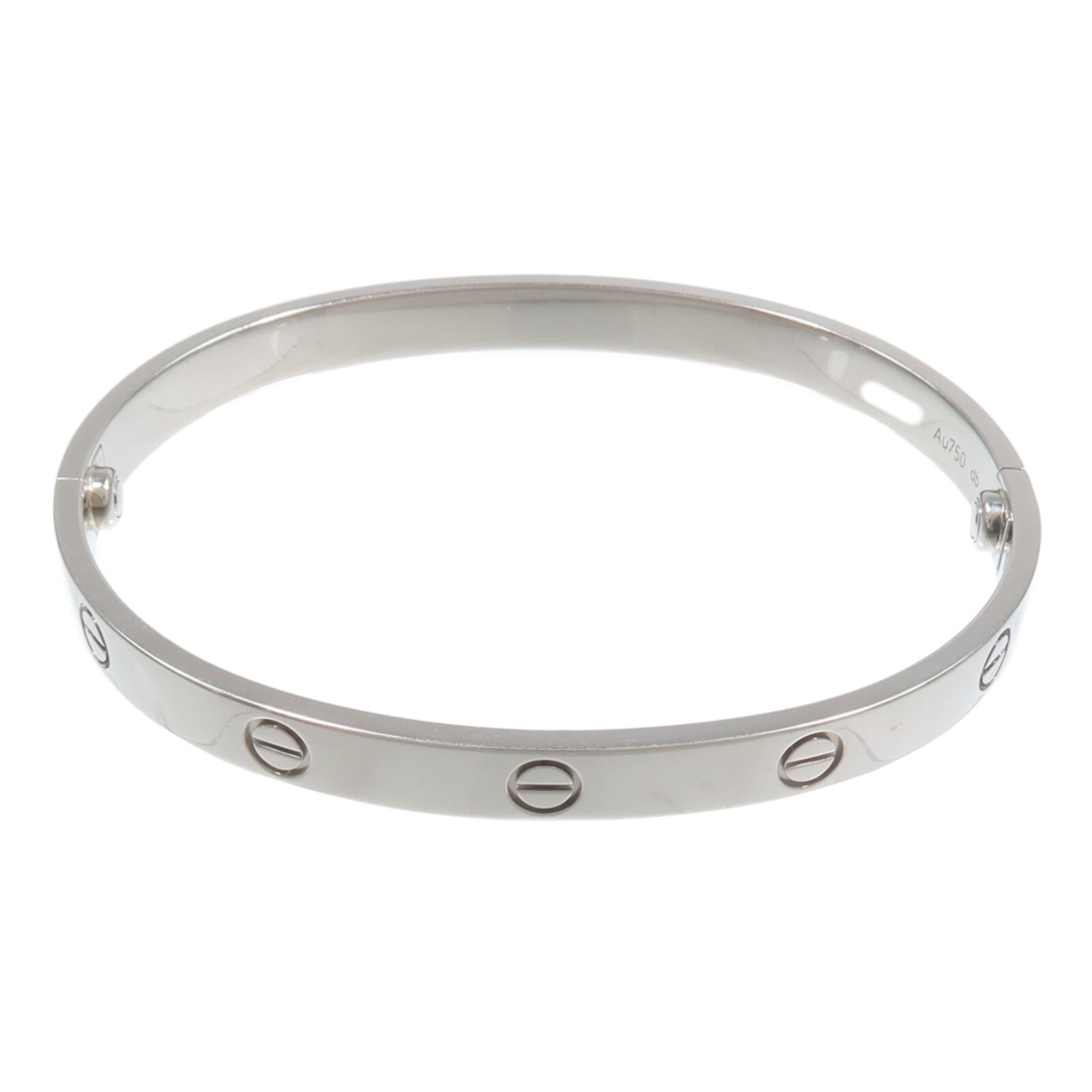 CARTIER 18K白金Love Bangle手鐲