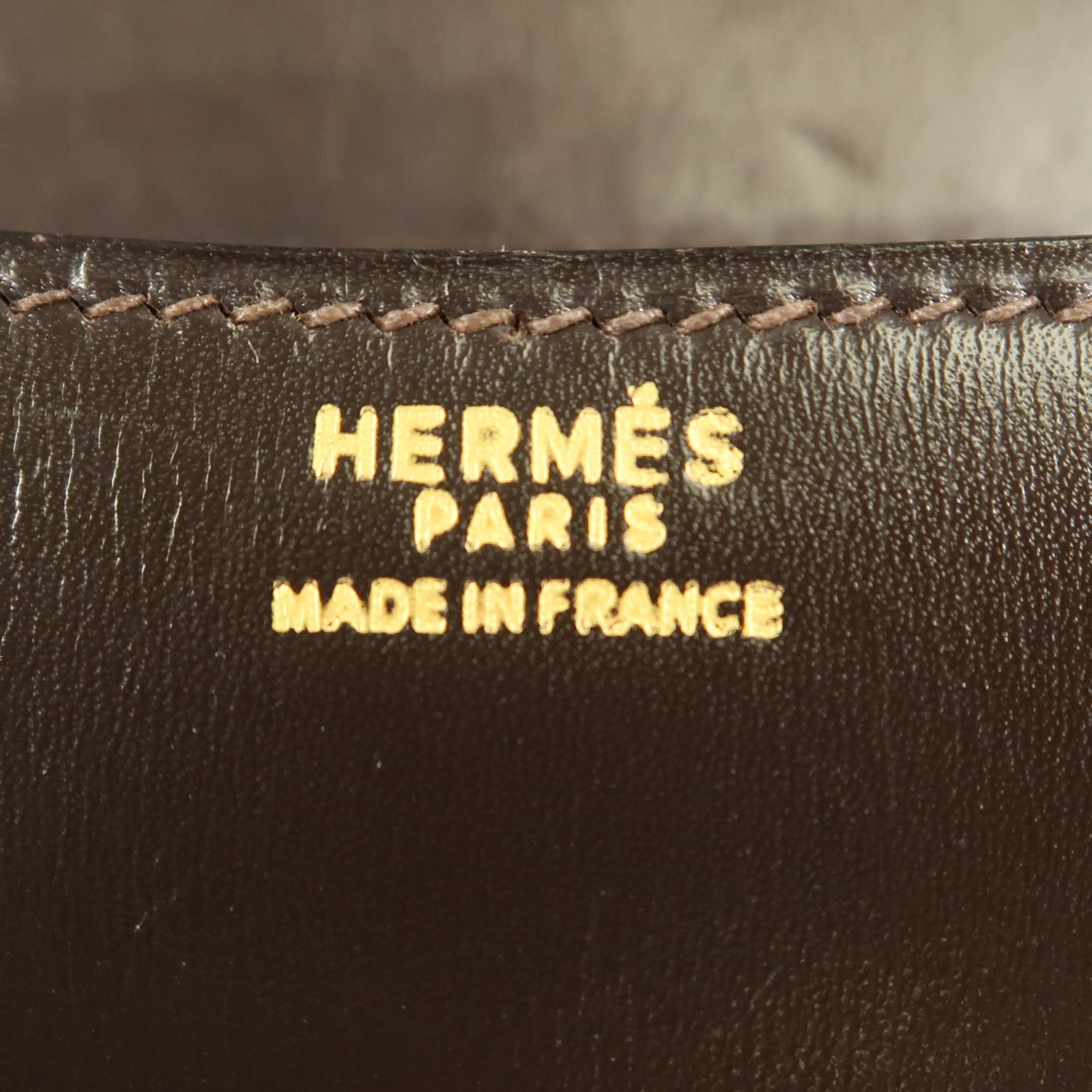 HERMES Box Calf皮革Constance 23金扣肩背袋