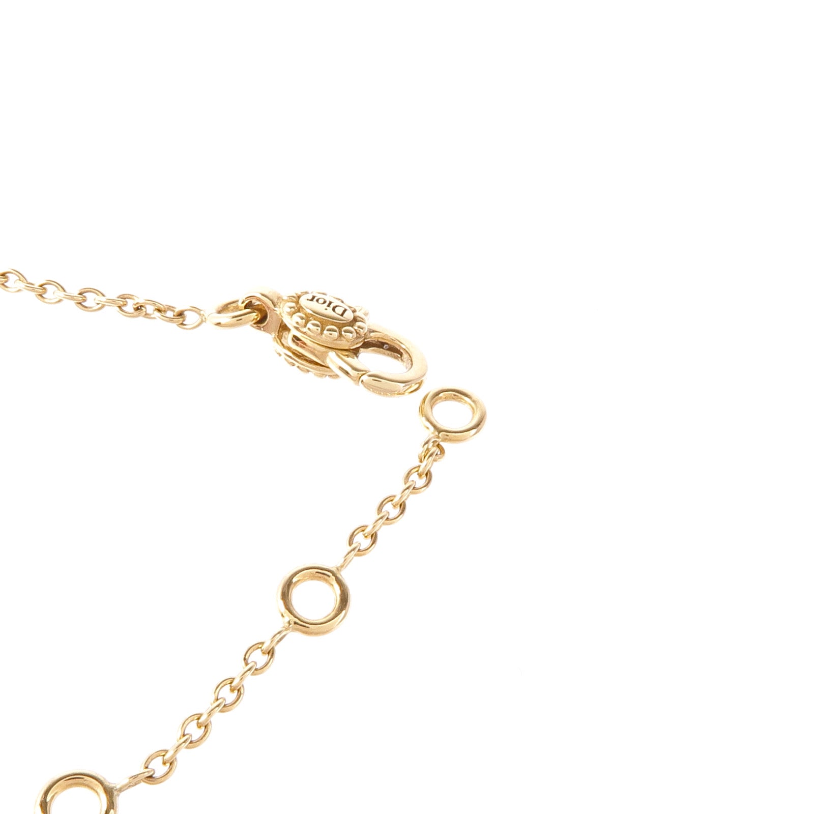 Dior 18K玫瑰金/青金石Rose De Vents鑽石手鏈