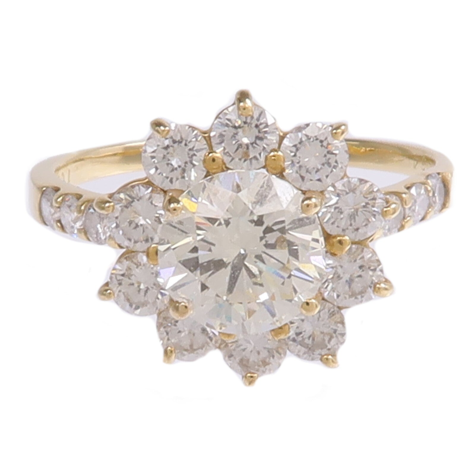 JEWELRY 18K黃金Diamond Ring鑽石戒指US#7.5