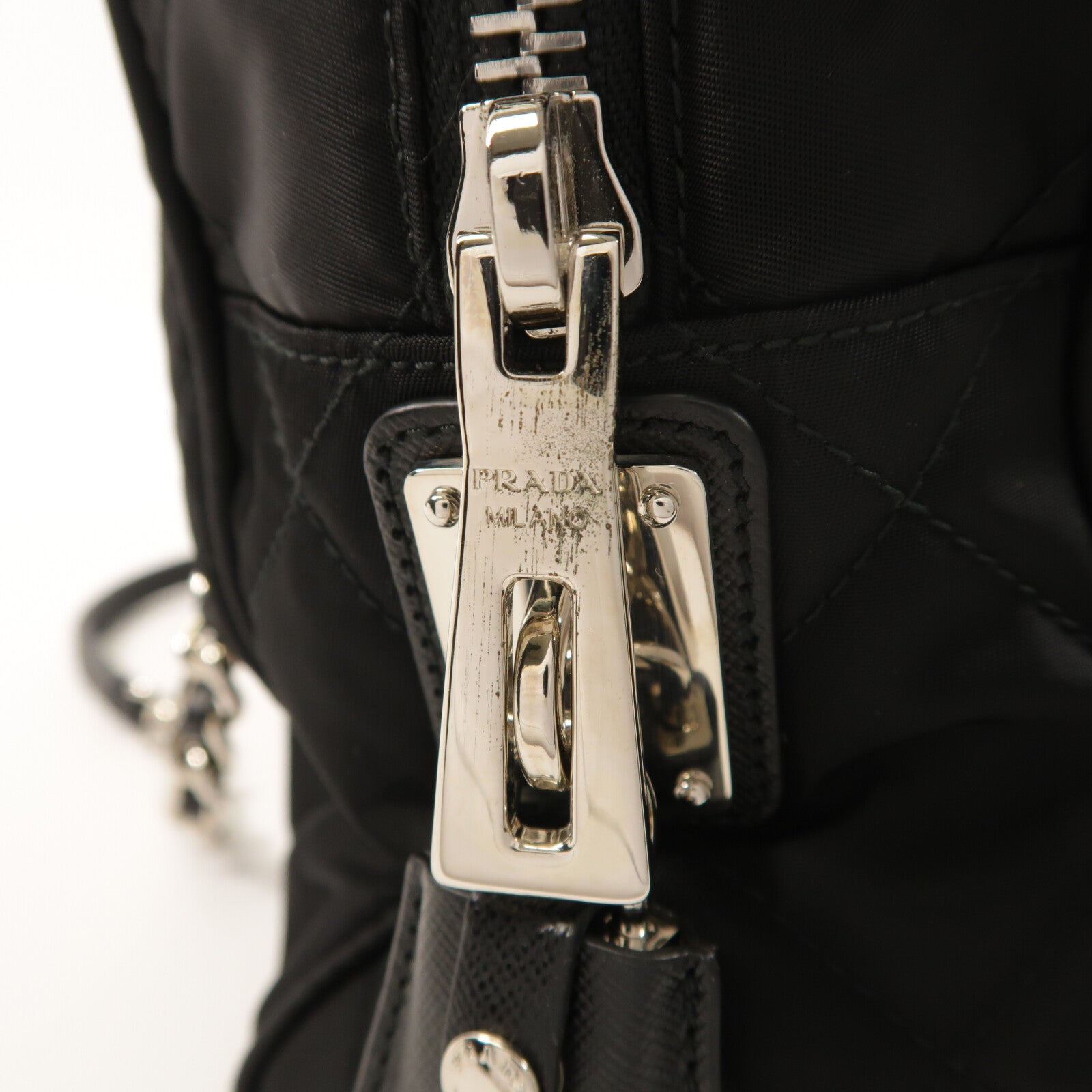 PRADA 尼龍Chain Shoulder鏈帶肩背袋