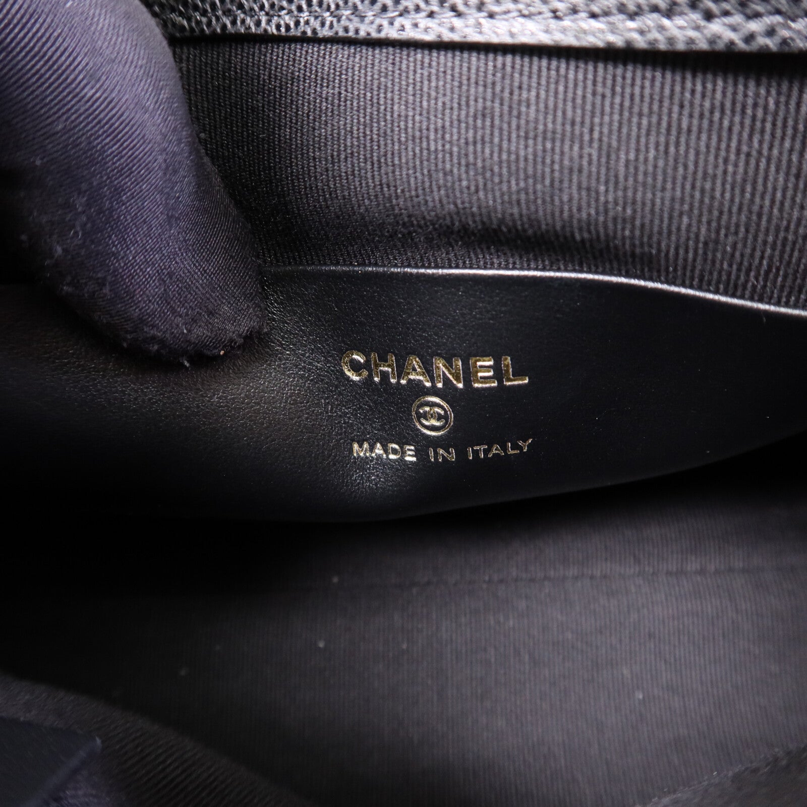CHANEL 牛皮皮革Chain Shoulder Bag金扣鏈帶手挽肩背兩用袋