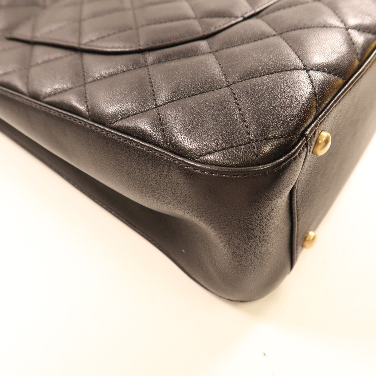 CHANEL 牛皮皮革2 Way Bag金扣鏈帶手挽肩背兩用袋