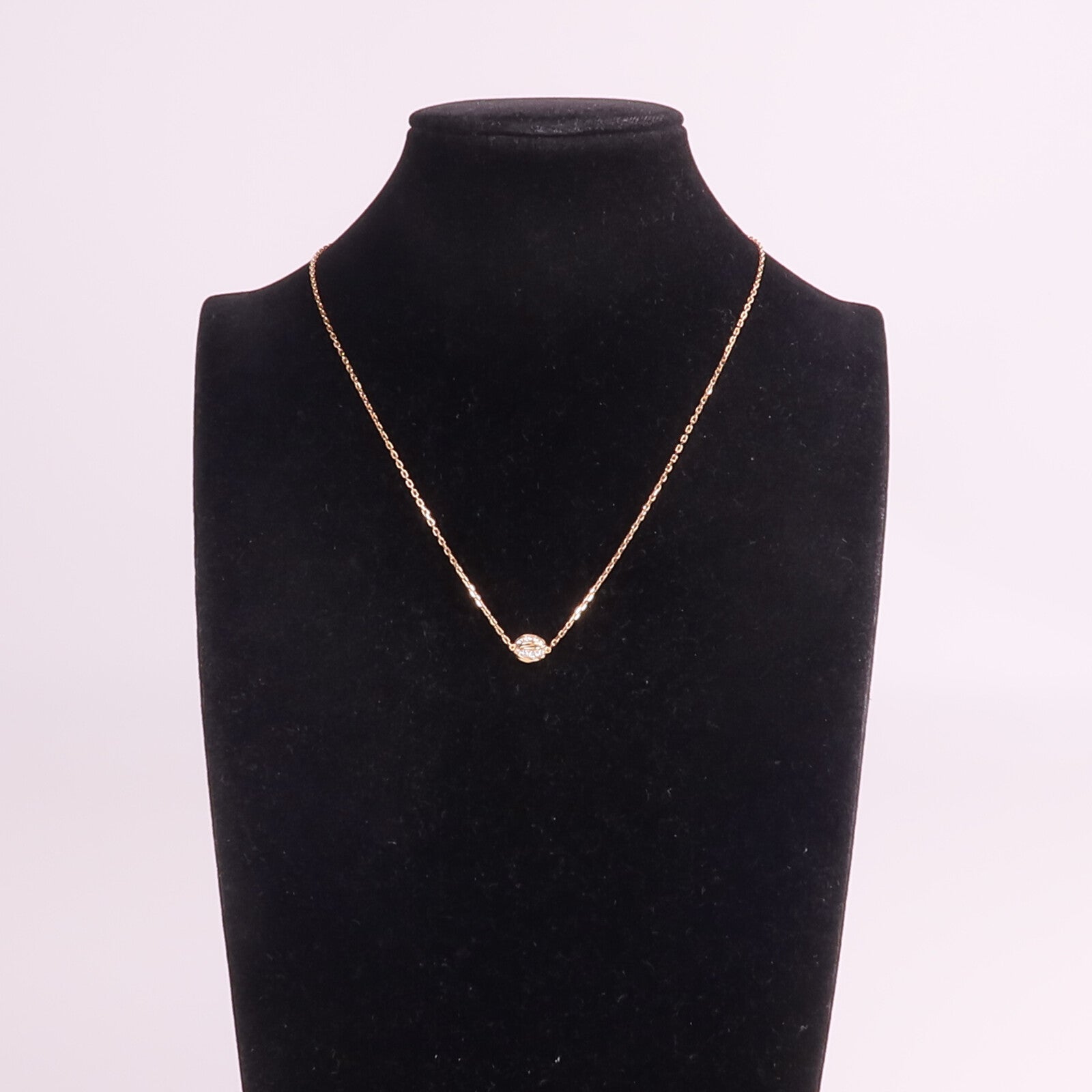 Chaumet 18K玫瑰金Liens Seduction Pendant鑽石項鍊