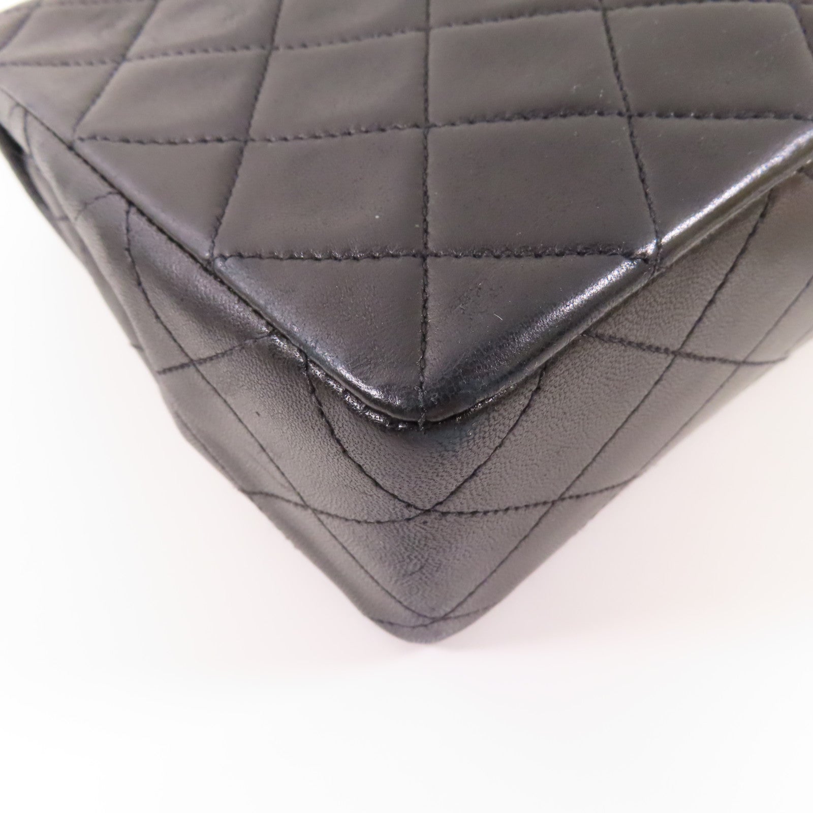 CHANEL 羊皮皮革Chain Shoulder Bag金扣鏈帶肩背袋