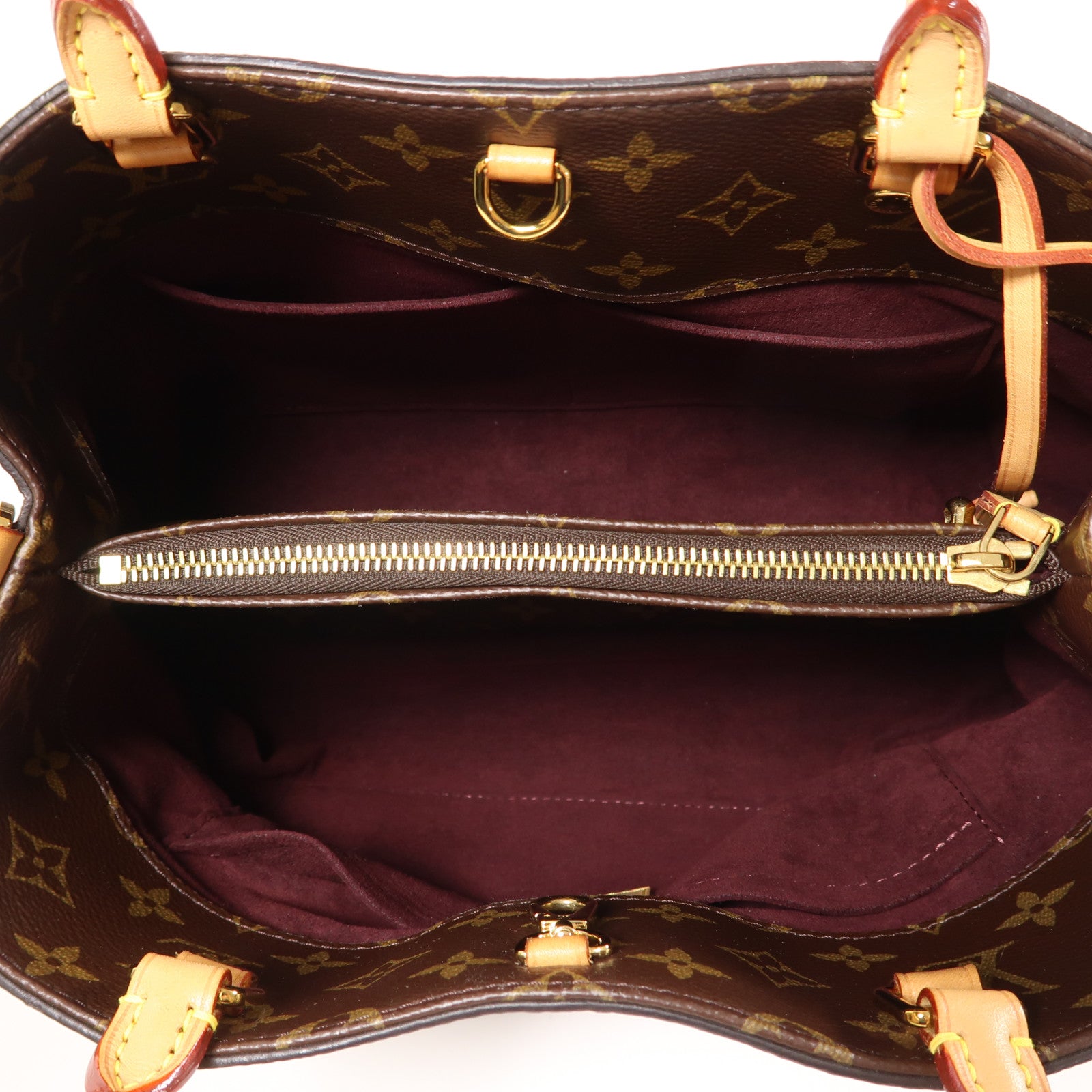 LOUIS VUITTON LV GHW Montaigne MM 2way Shoulder Handbag M41056 Monogram Brown